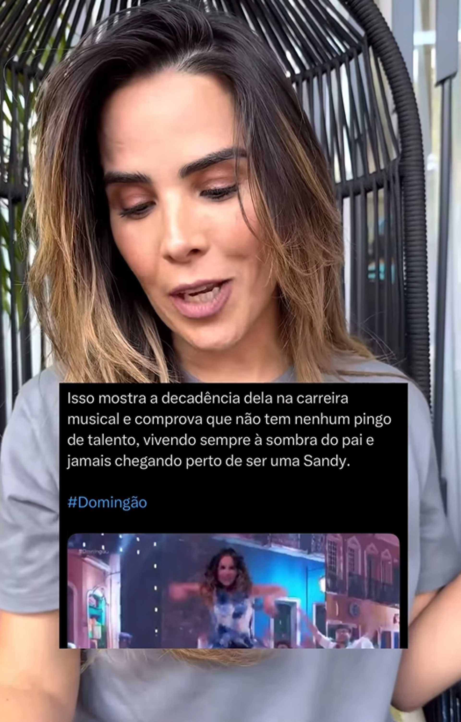 Wanessa Camargo responde comparação com Sandy - reprodução Instagram