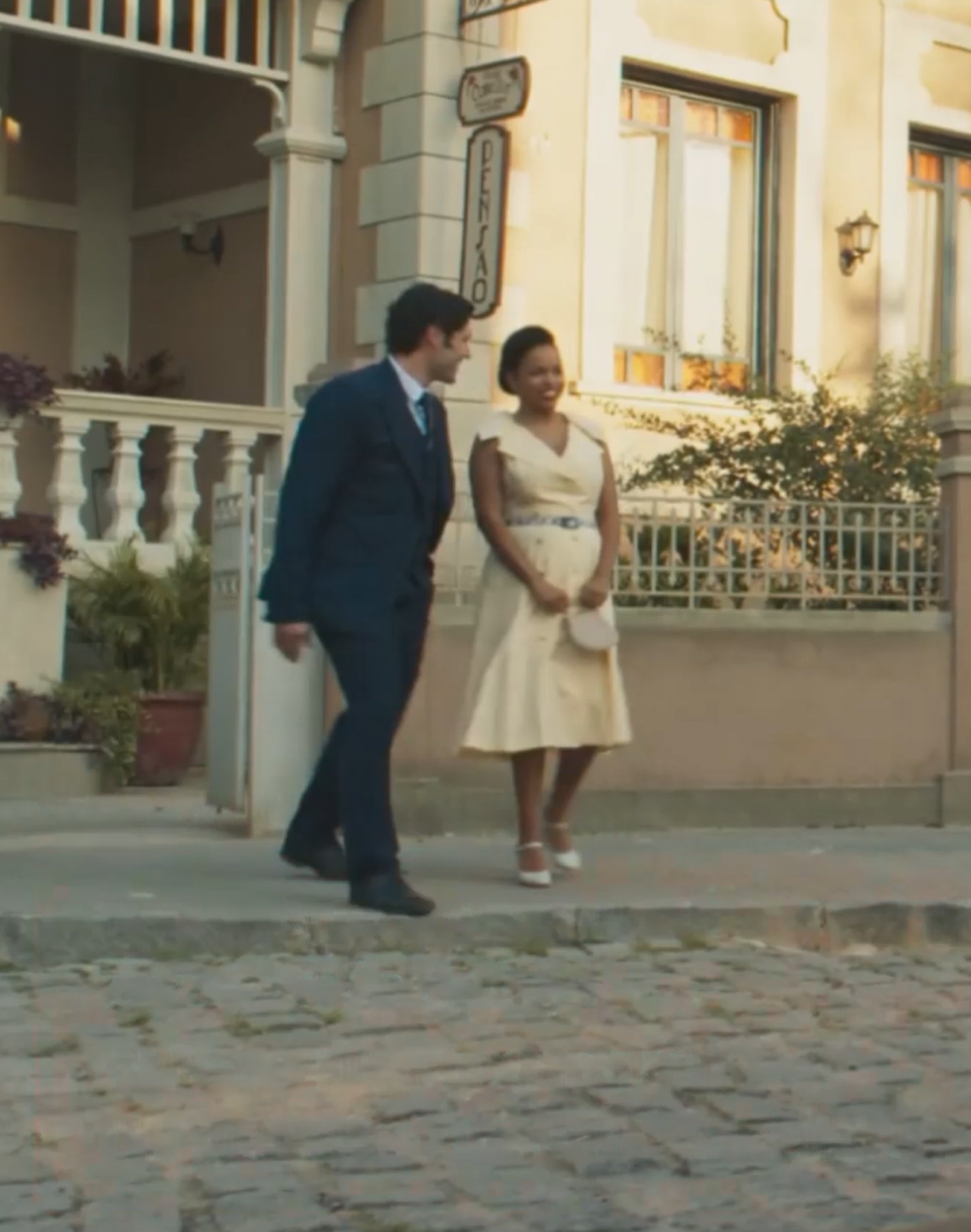 Clóvis (Dudu Azevedo) e Dita (Jeniffer Nascimento) - TV Globo