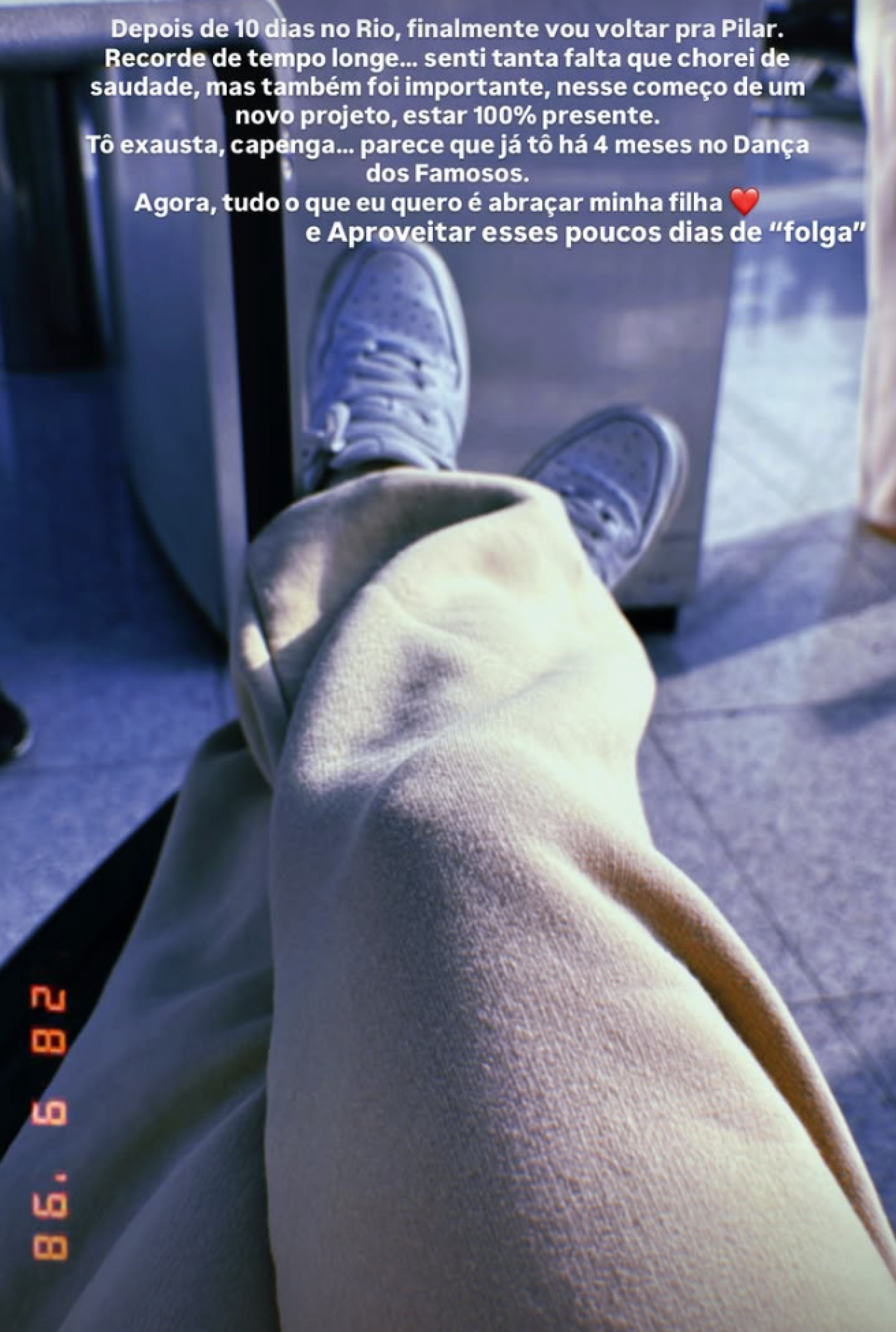 Fernanda Paes Leme fala sobre recorde de dias longe da filha Pilar - reprodução Instagram