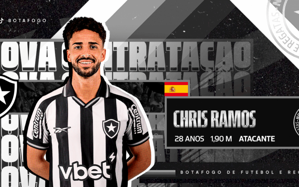Chris Ramos chega ao Botafogo por empréstimo até junho de 2026