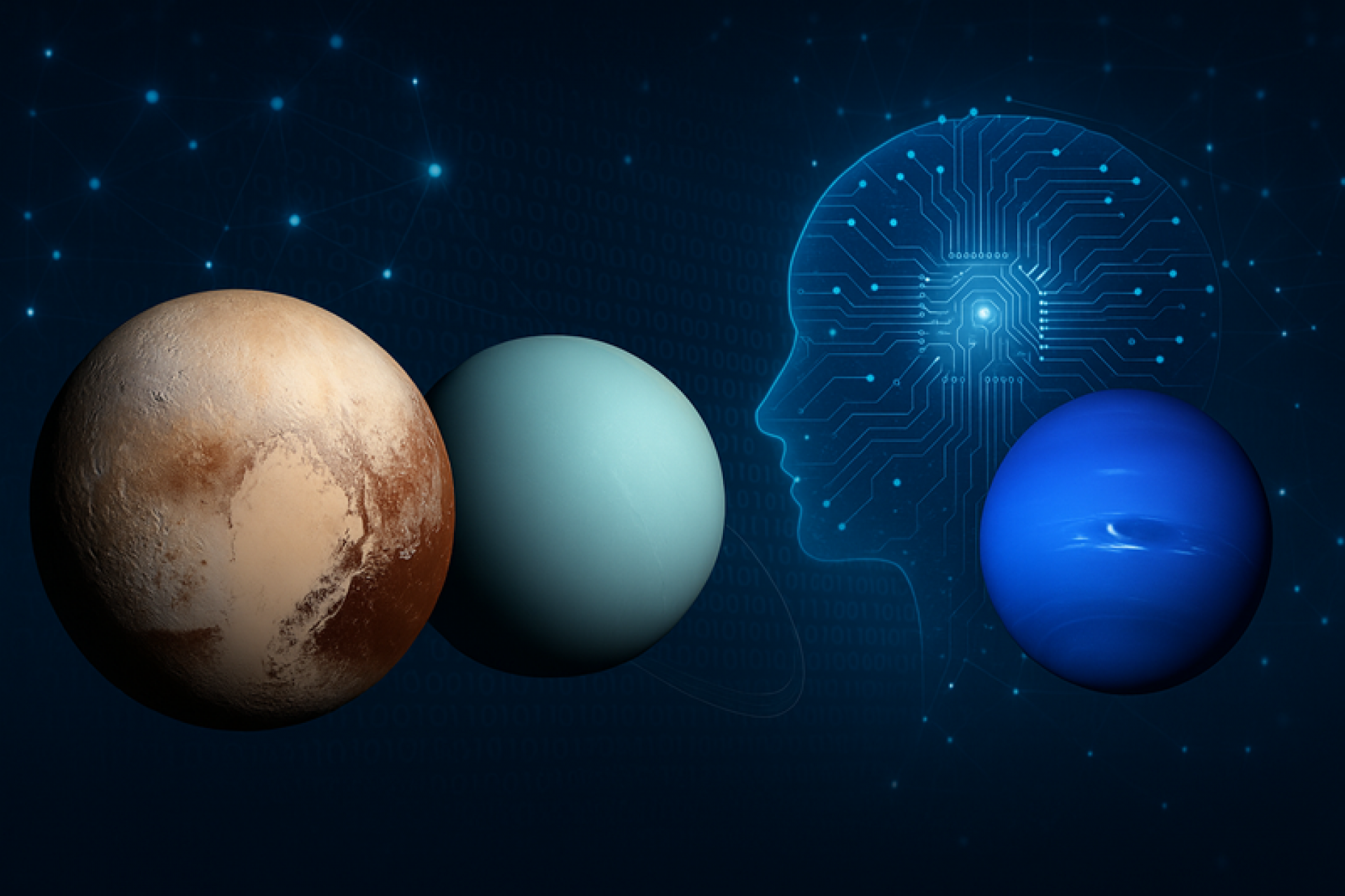 Astrologia e IA: Plut&atilde;o, Urano e Netuno explicam transforma&ccedil;&otilde;es