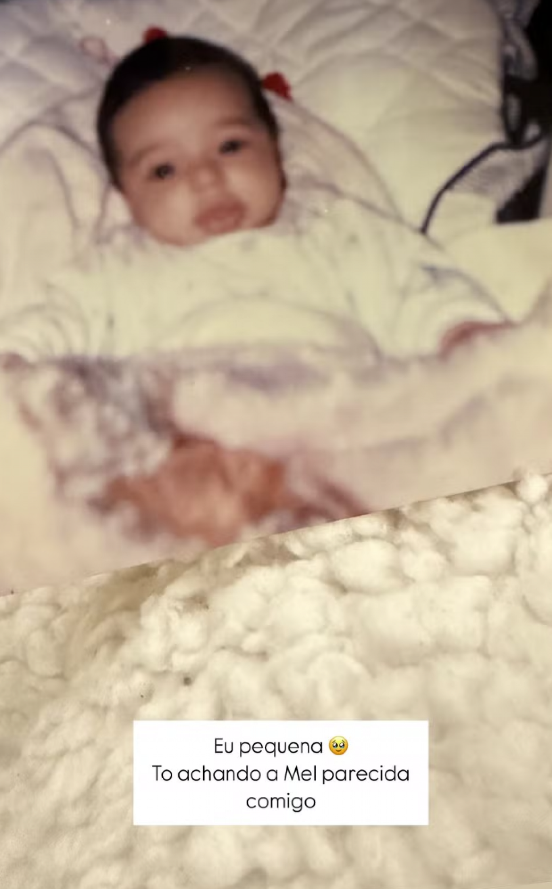 Bruna Biancardi mostra foto de bebê e diz ver semelhança com a filha Mel - reprodução Instagram