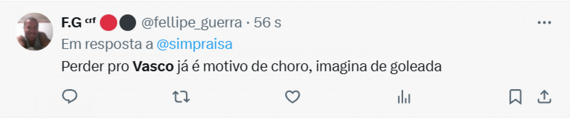 Internautas fizeram vários memes sobre a goleada do Vasco de 6 a 0 sobre o Santos, no MorumBis - Reprodução de redes sociais