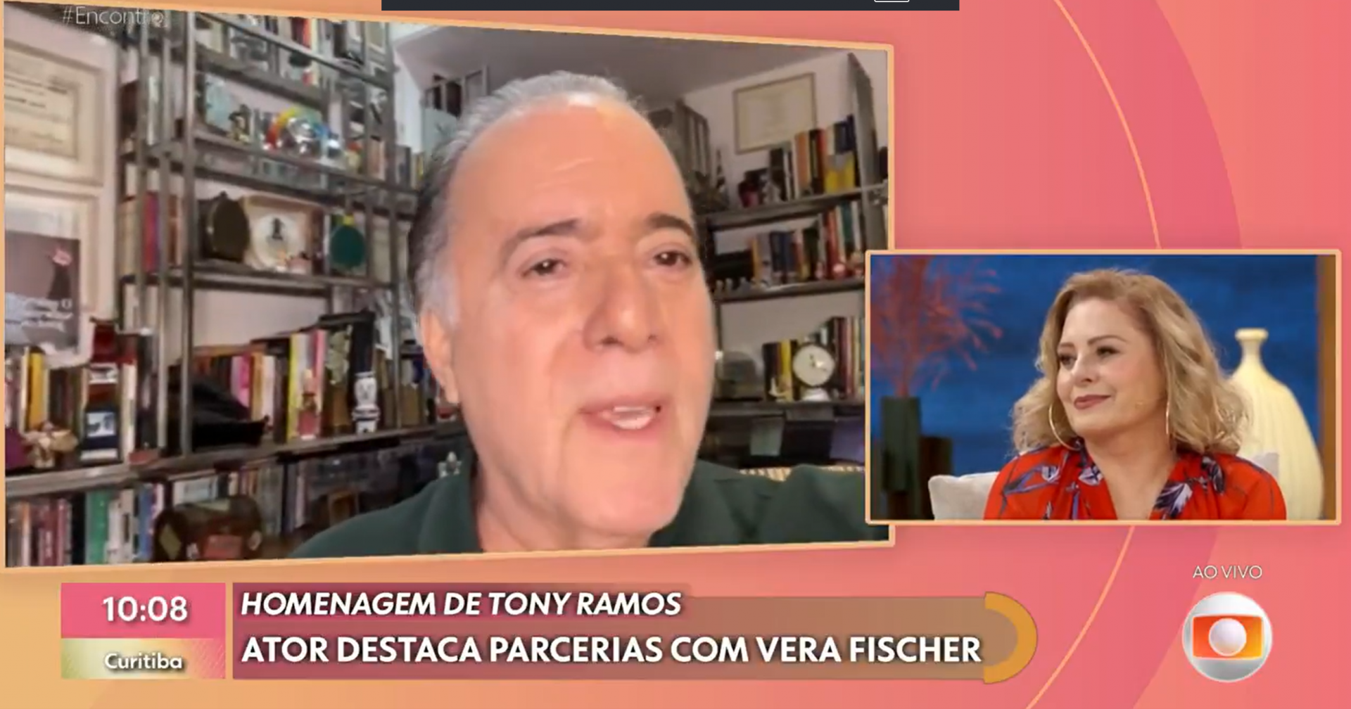 Tony Ramos surpreende ao homenagear Vera Fischer no 'Encontro' - Globo