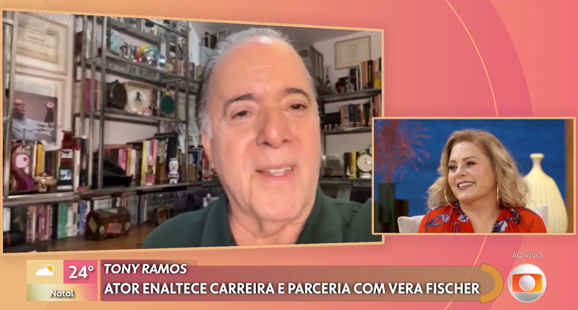 Vídeo de Tony Ramos exaltando Vera Fischer repercute com humor entre fãs - Globo