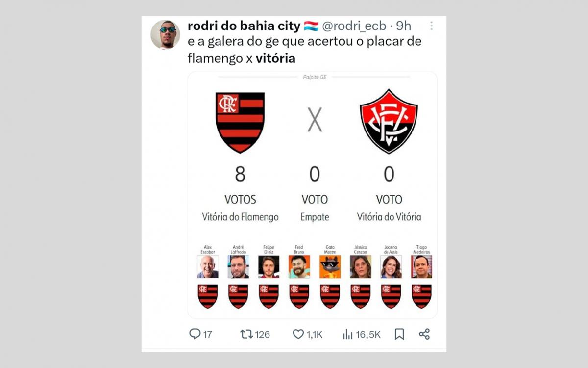 Memes sobre a goleada de 8 a 0 do Flamengo sobre o Vit&oacute;ria tomaram conta das redes sociais