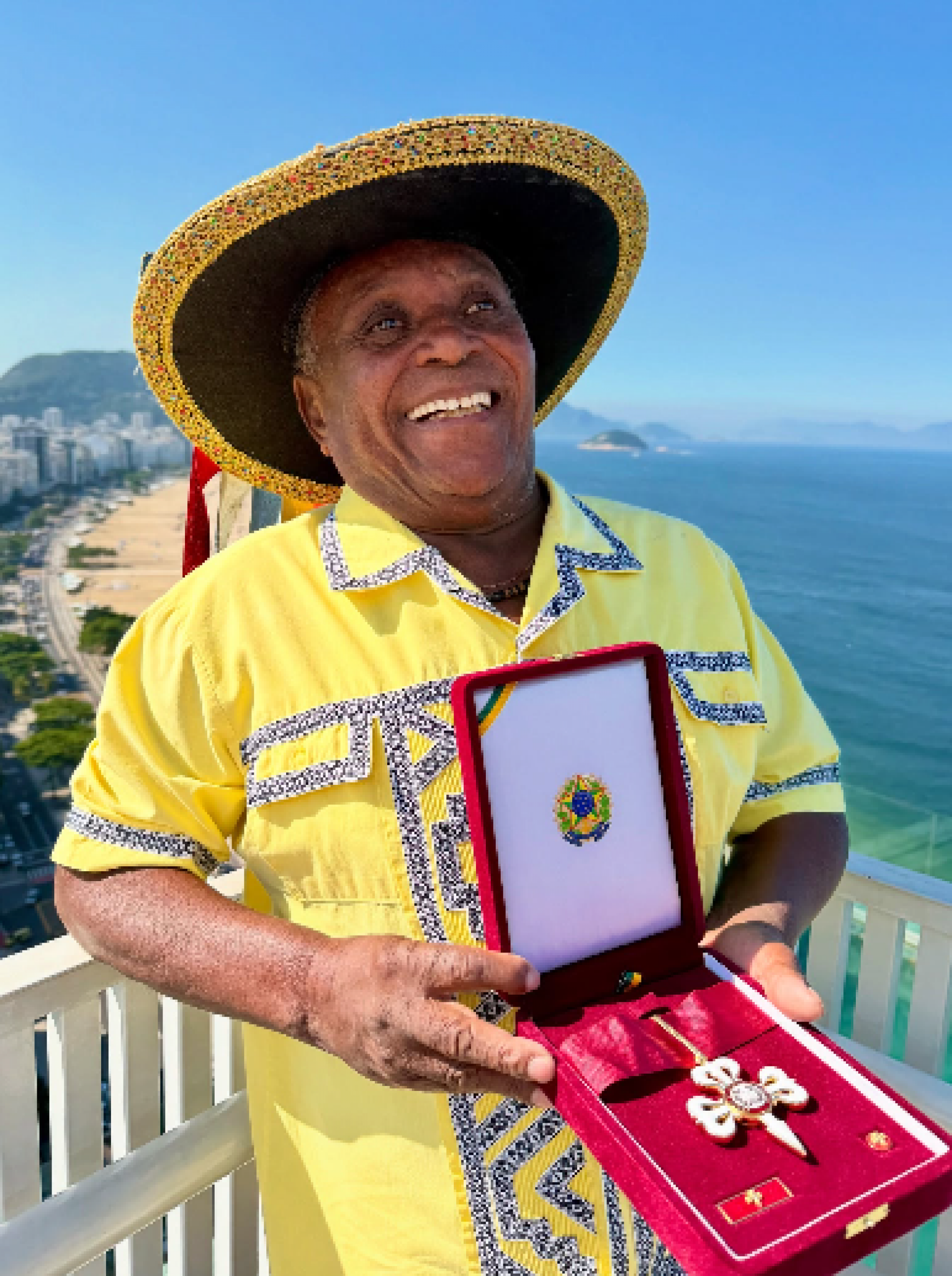 O artista recebeu a mais alta honraria do Minist&eacute;rio da Cultura - a Ordem do M&eacute;rito Cultural - Reprodu&ccedil;&atilde;o/Redes Sociais