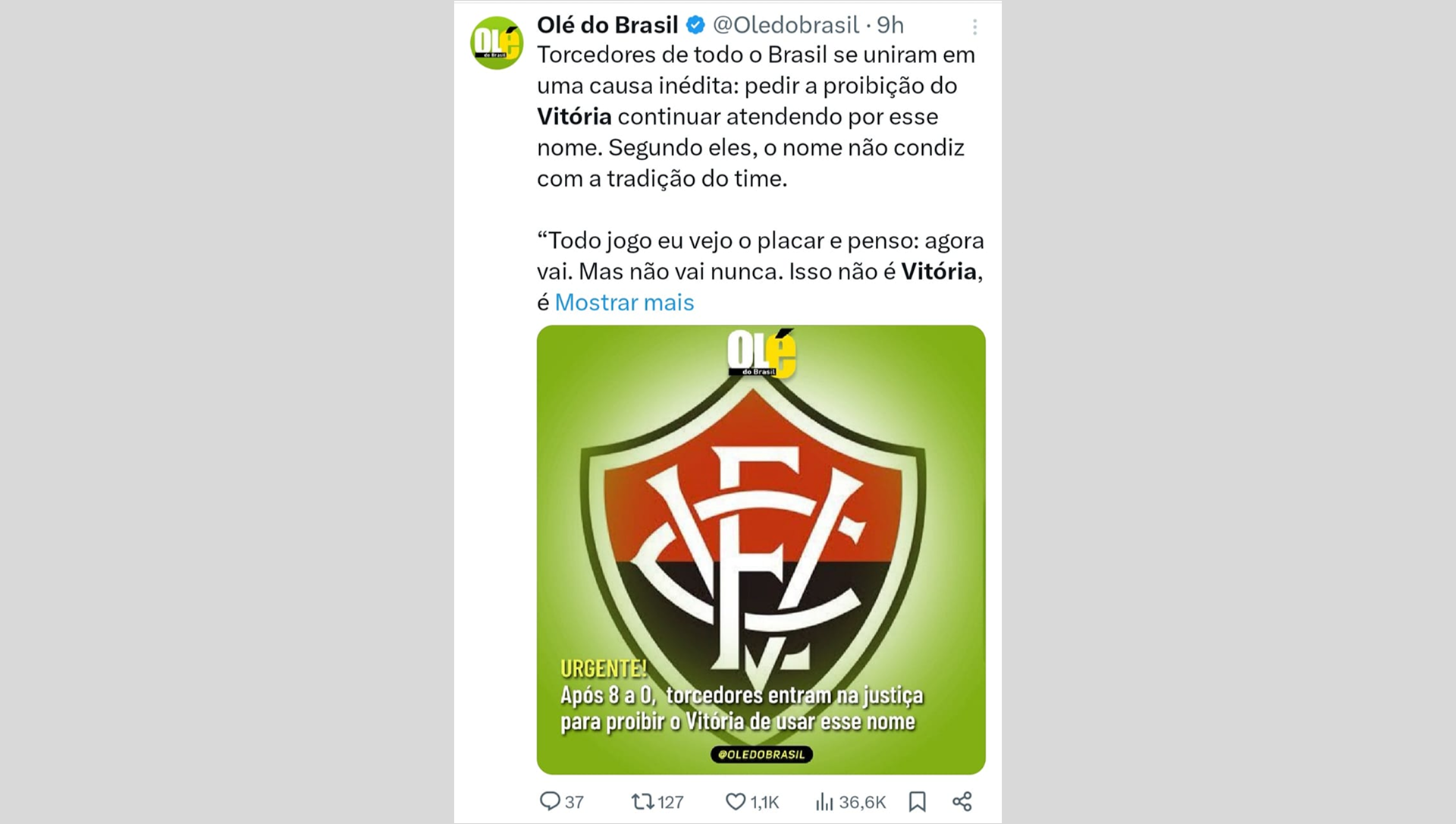 Memes sobre a goleada de 8 a 0 do Flamengo sobre o Vitória tomaram conta das redes sociais - Reprodução do X