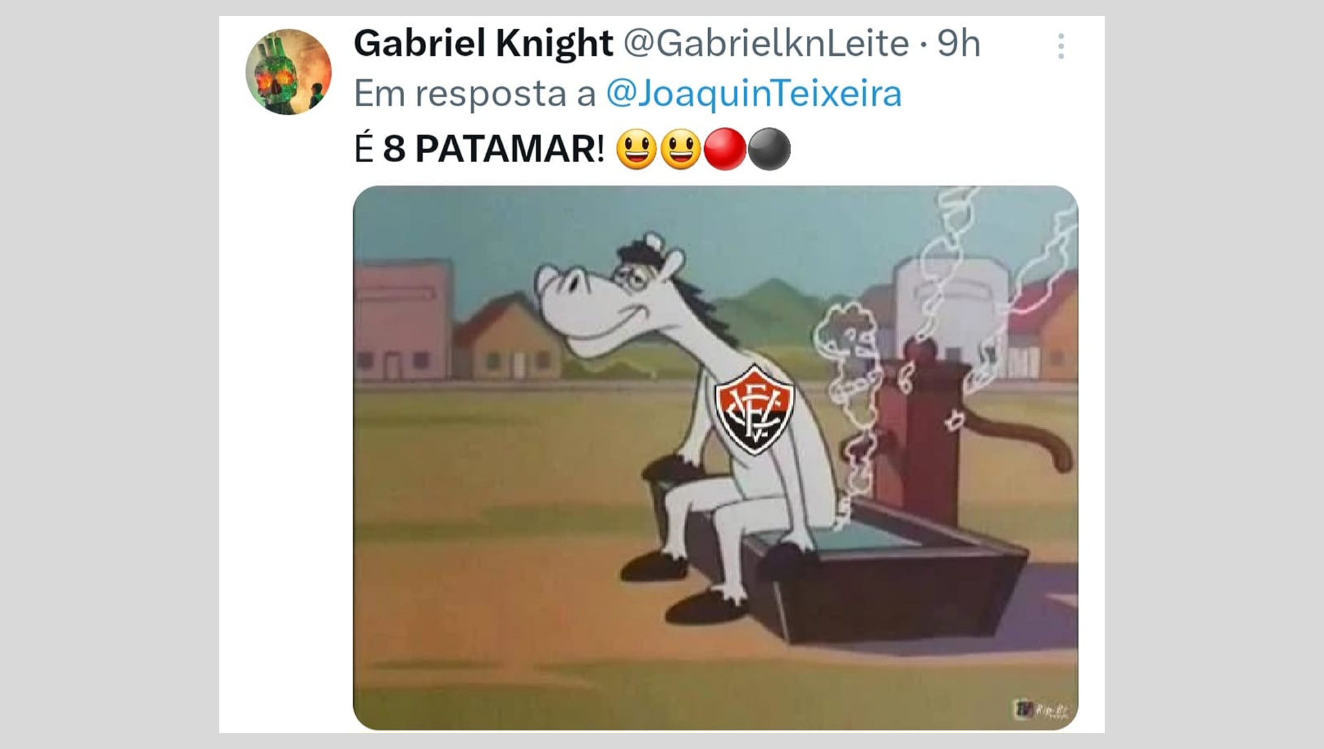 Memes sobre a goleada de 8 a 0 do Flamengo sobre o Vitória tomaram conta das redes sociais - Reprodução do X