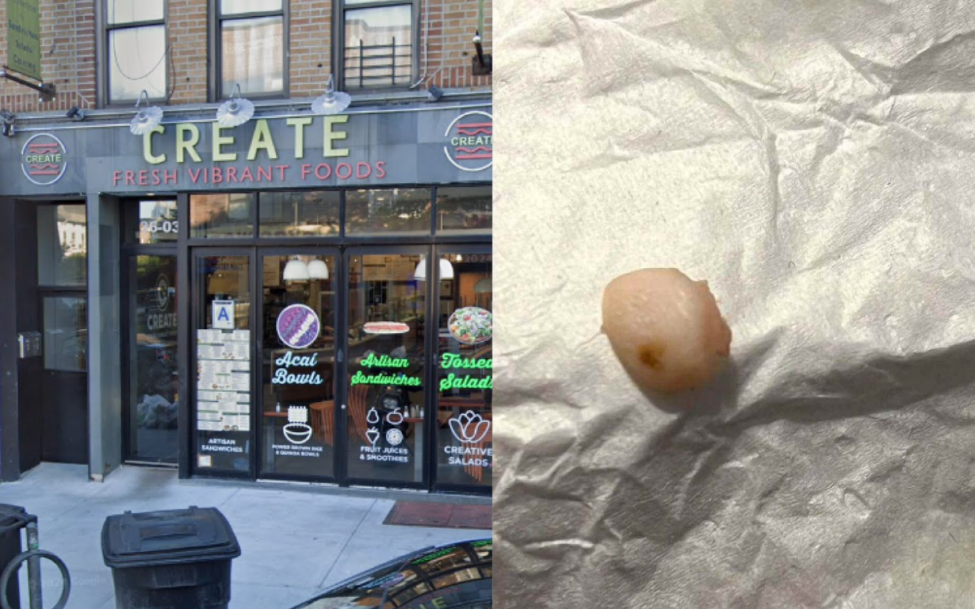 Mulher conta que sentiu algo estranho logo na primeira mordida, e cuspiu imediatamente o pedaço do sanduíche