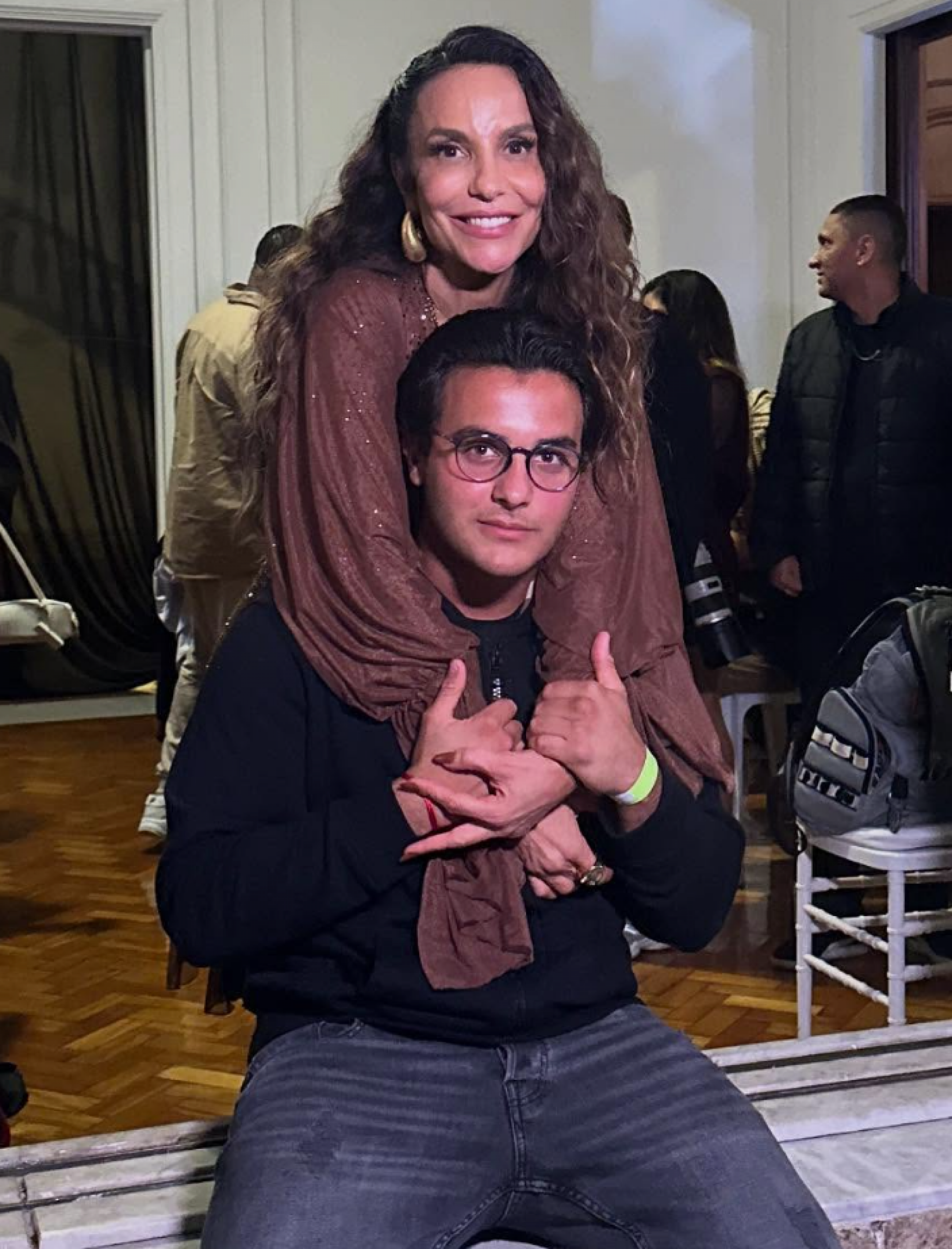 Ivete Sangalo postou selfie no Instagram de Marcelo, de 15 anos - reprodução Instagram