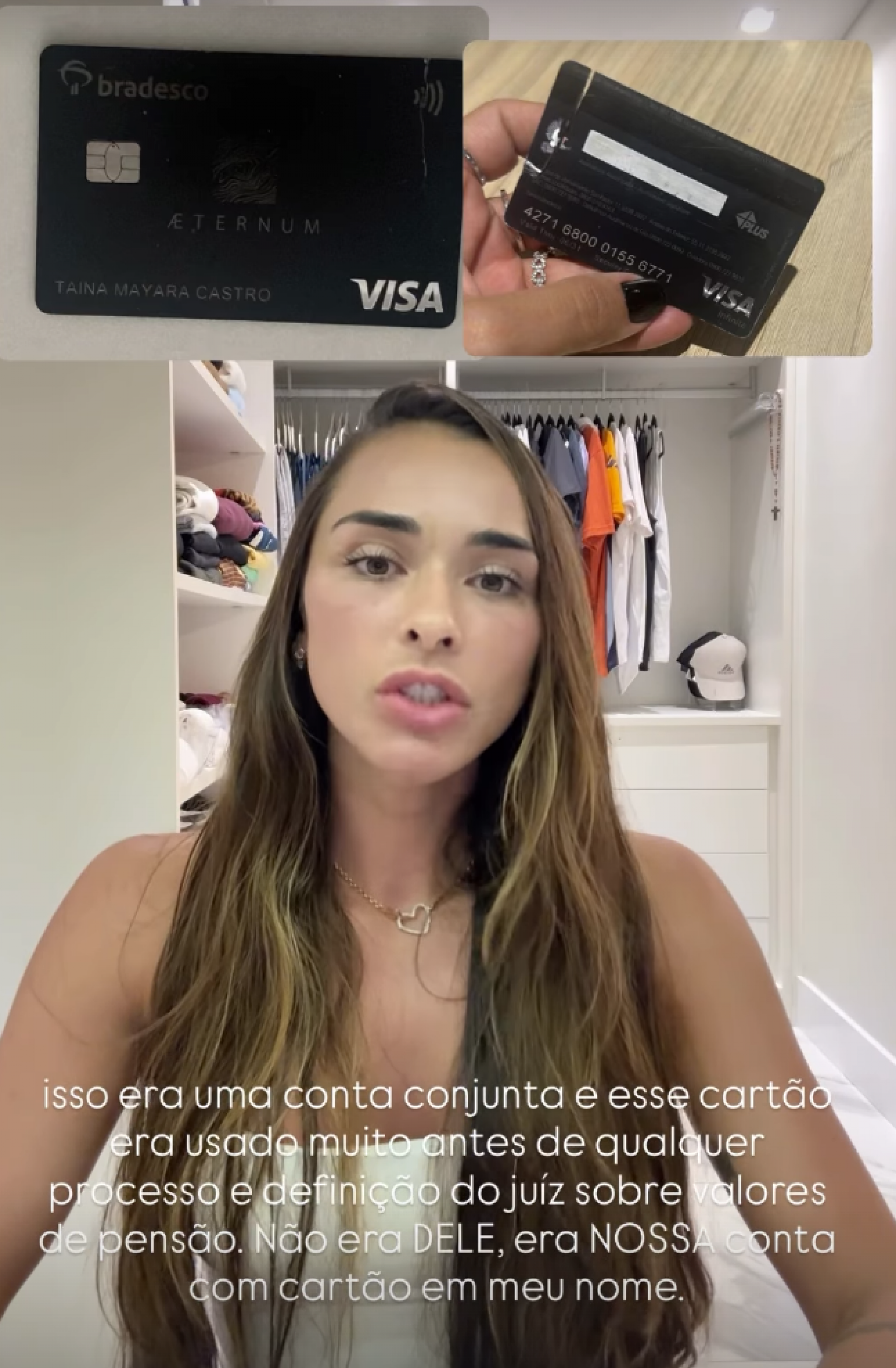 Tainá Militão expõe Léo Pereira - reprodução Instagram