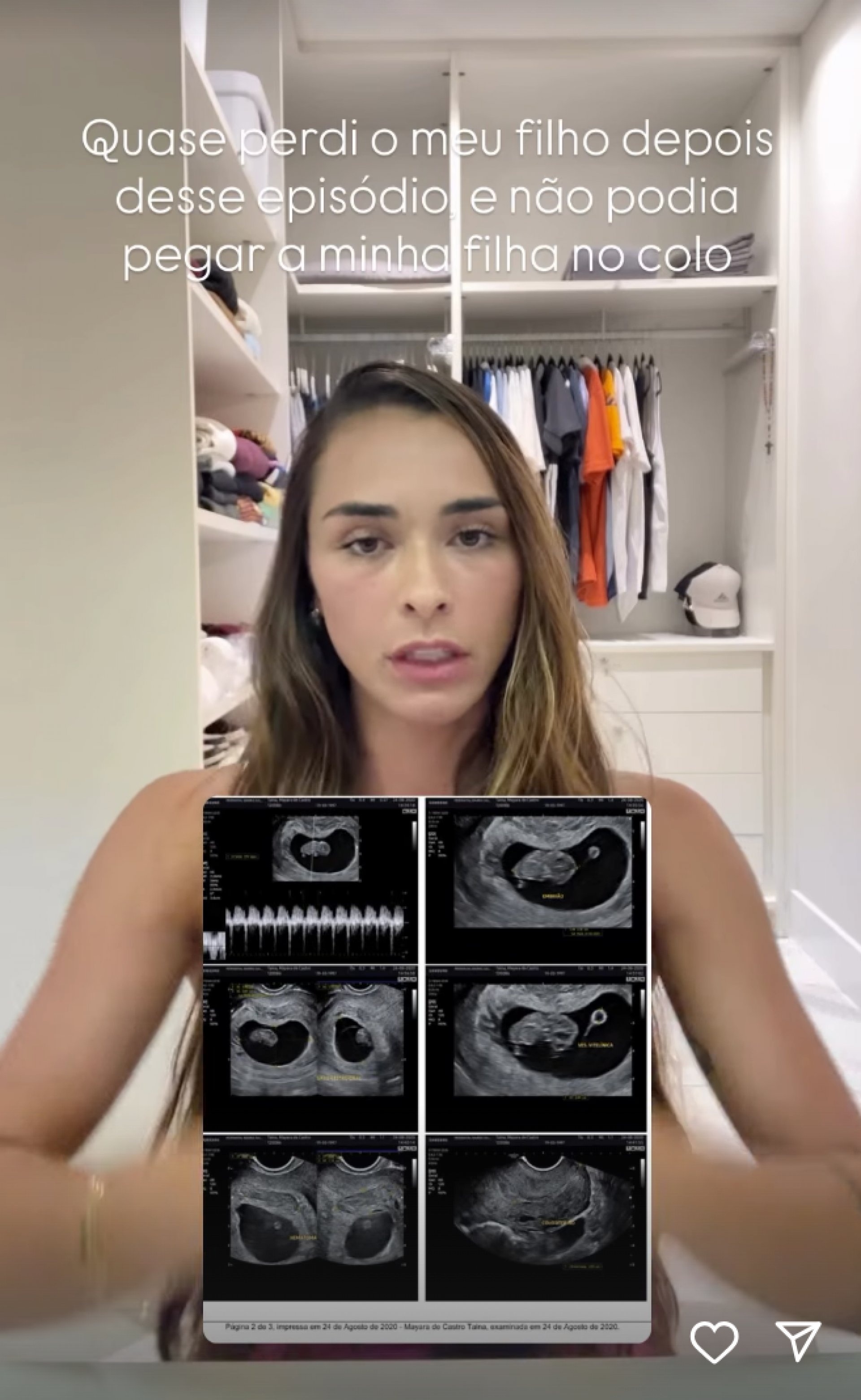 Tainá Militão acusa Léo Pereira de quase causar aborto durante gravidez - reprodução Instagram