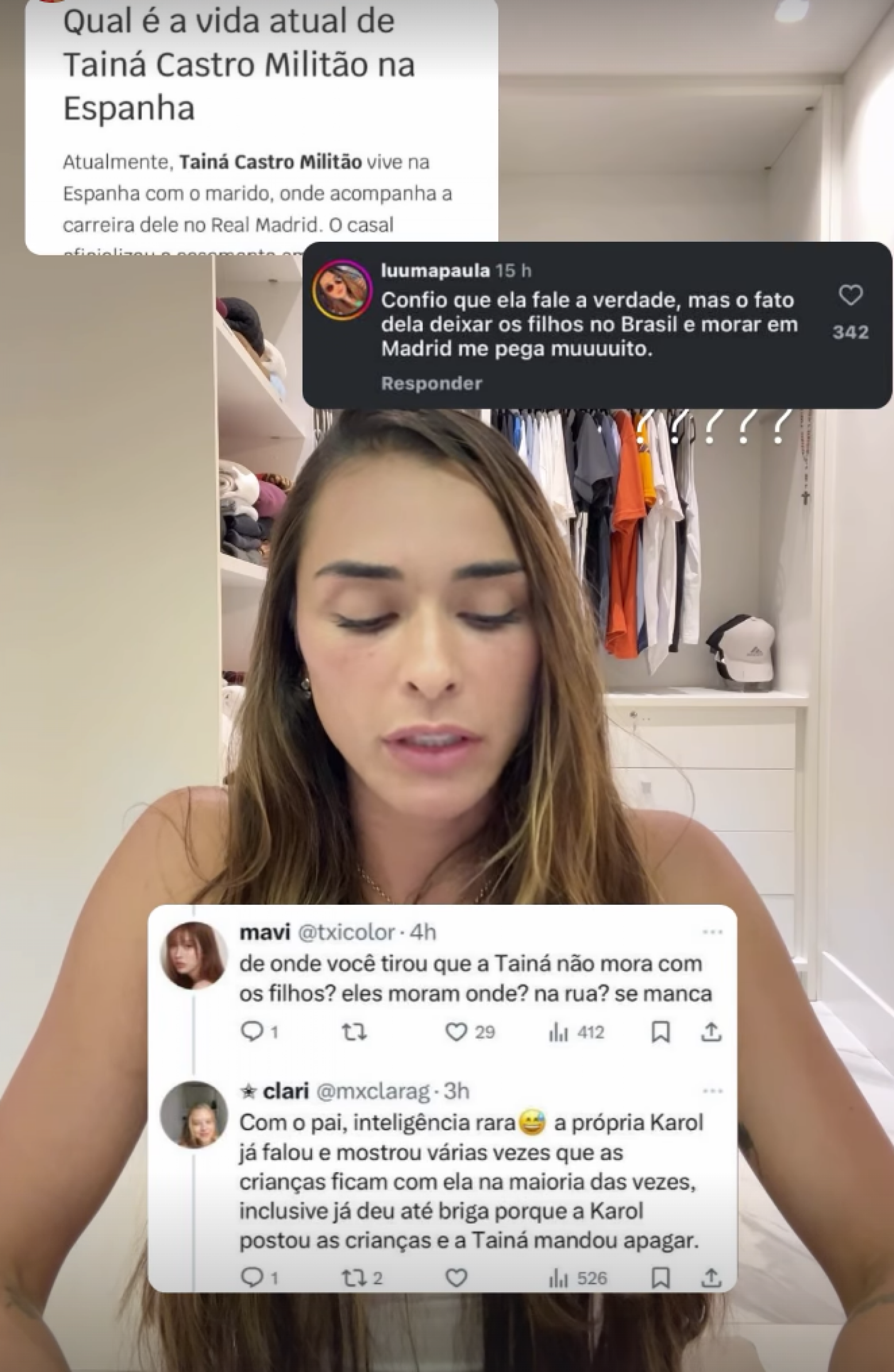 Tainá Militão expõe Léo Pereira: noitada em boate, vídeo comprometedor e relato de aborto quase consumado - reprodução Instagram