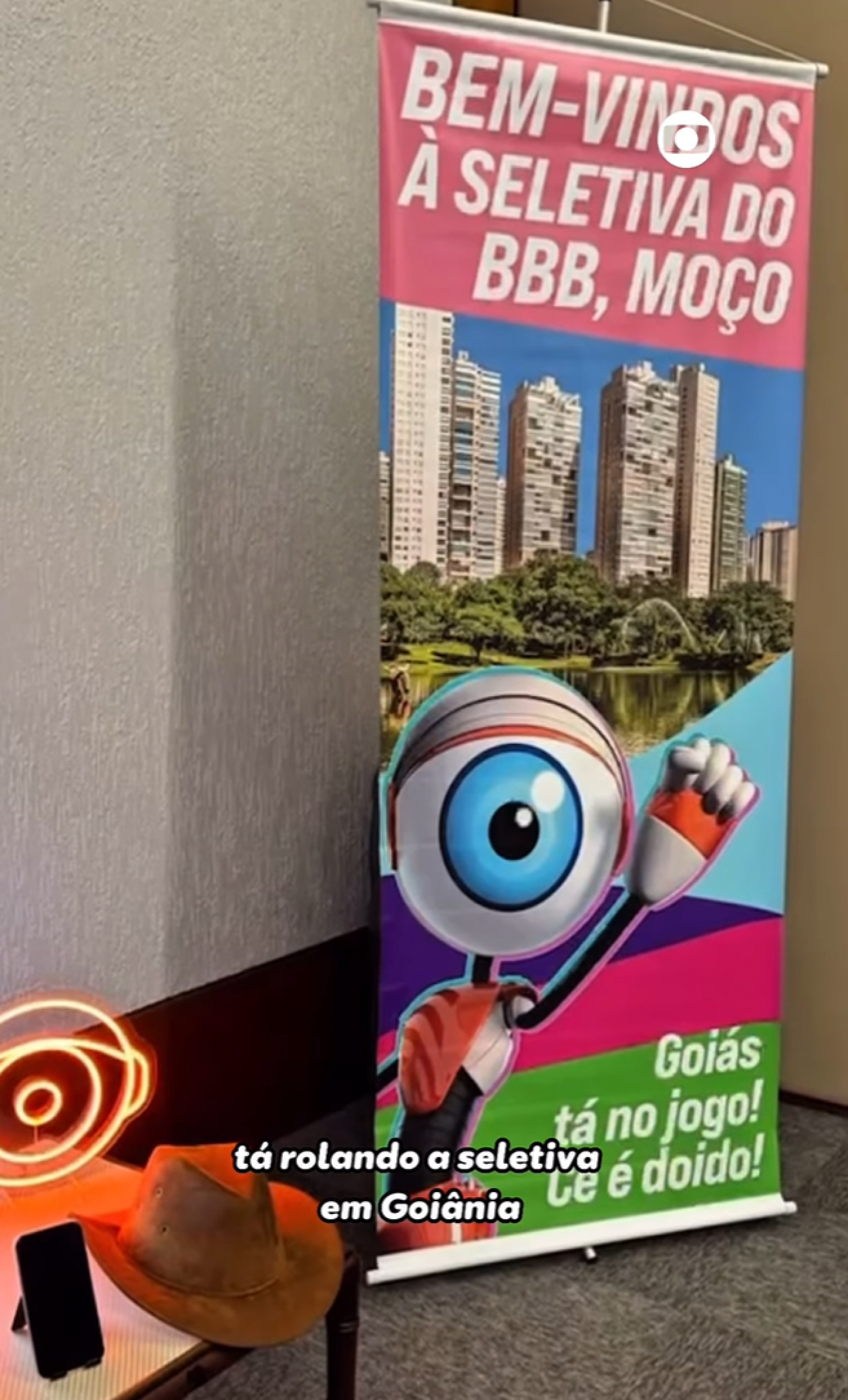 Tadeu Schmidt mostra imagens de seletiva em Goiânia - reprodução Instagram