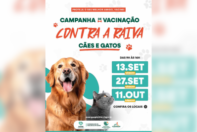 Guapimirim inicia campanha de vacinação contra a raiva
