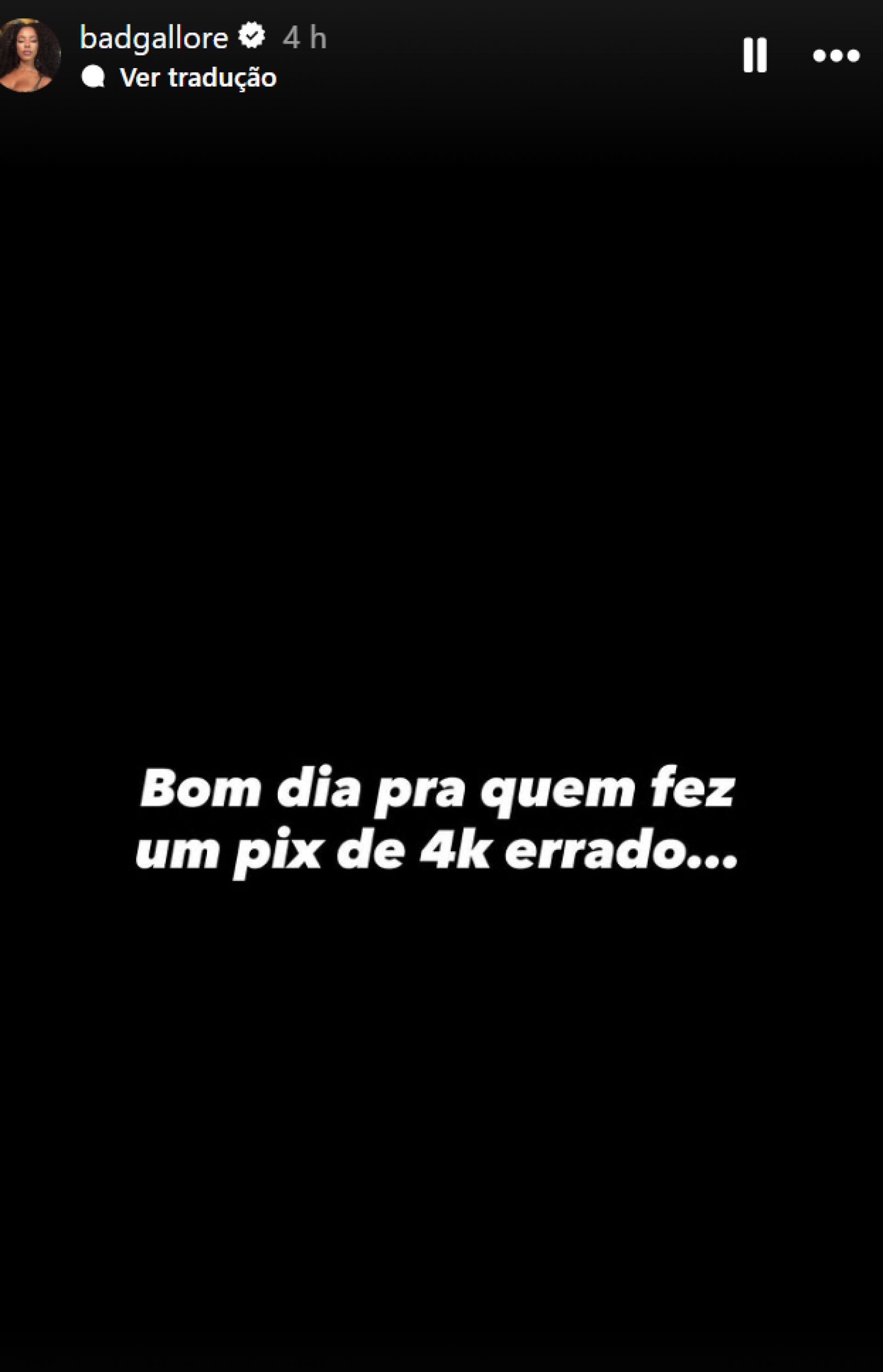 Lorena Maria erra pix de R$ 4 mil - reprodução Instagram