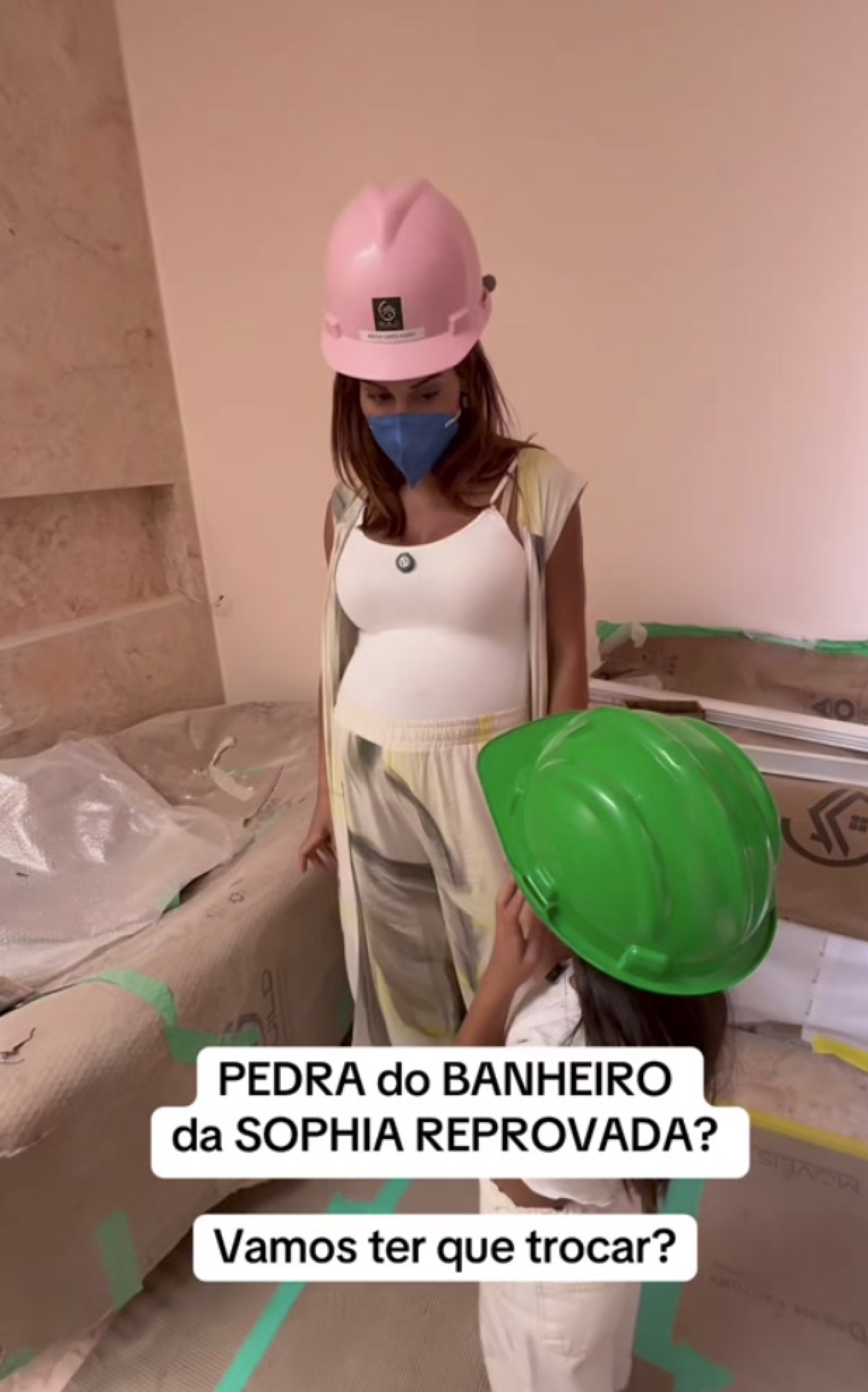 Maíra Cardi gasta R$ 180 mil em pedra para banheiro da filha, mas Sophia desaprova - reprodução TikTok