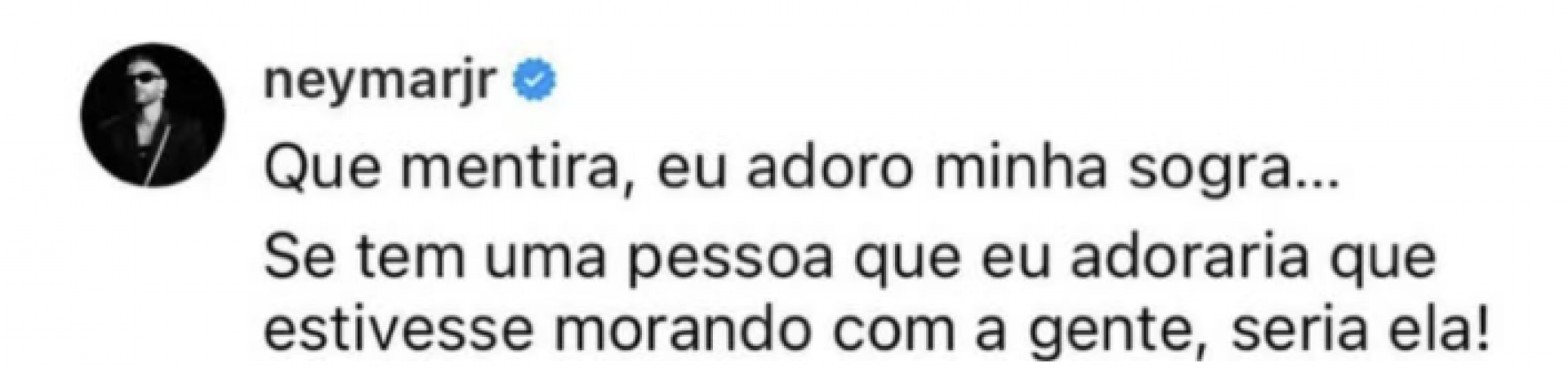 Neymar nega tensão com a sogra - reprodução Instagram