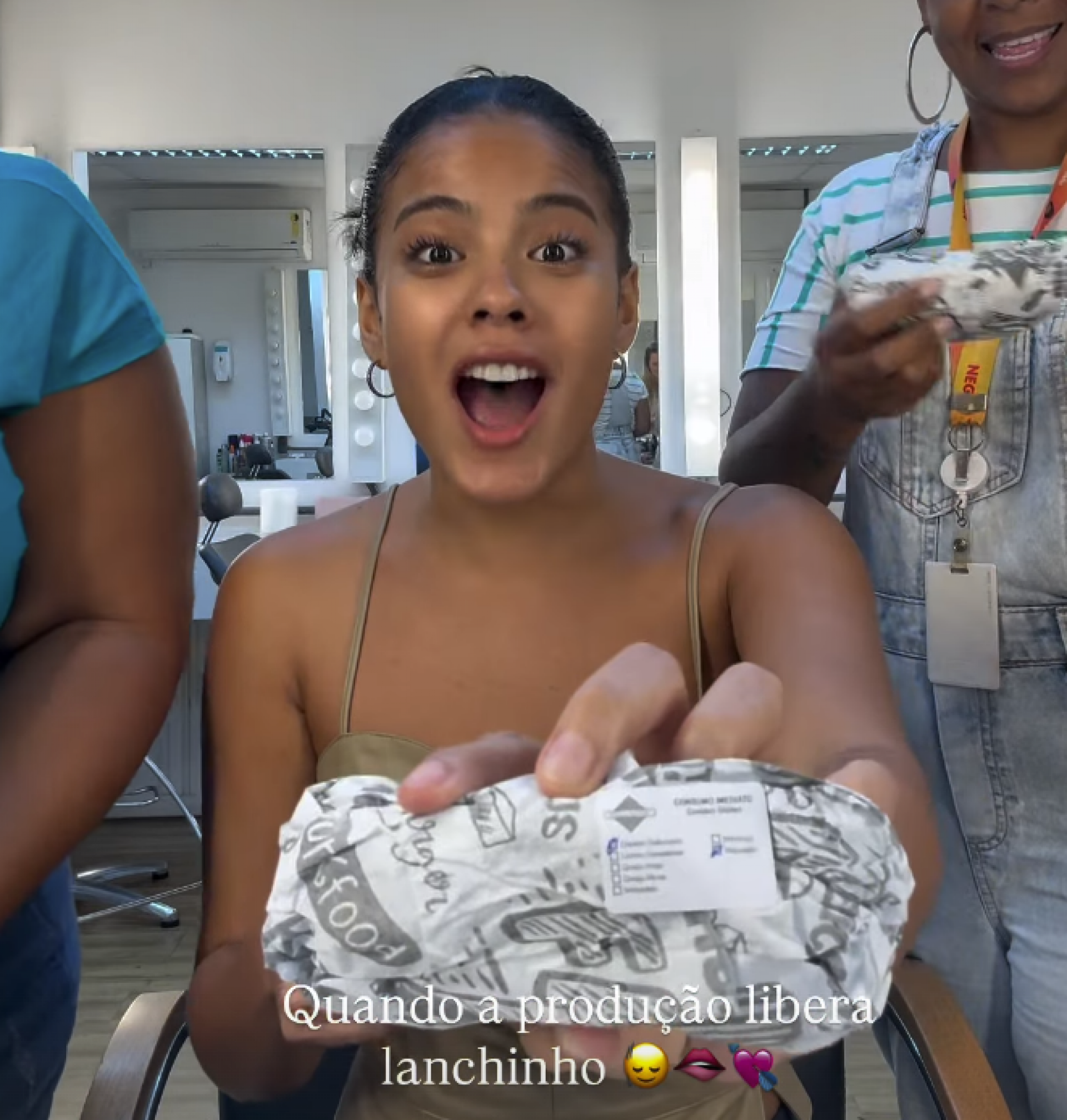 Bella Campos surpreende ao revelar sanduicheira escondida nos bastidores de Vale Tudo - Reprodução Instagram