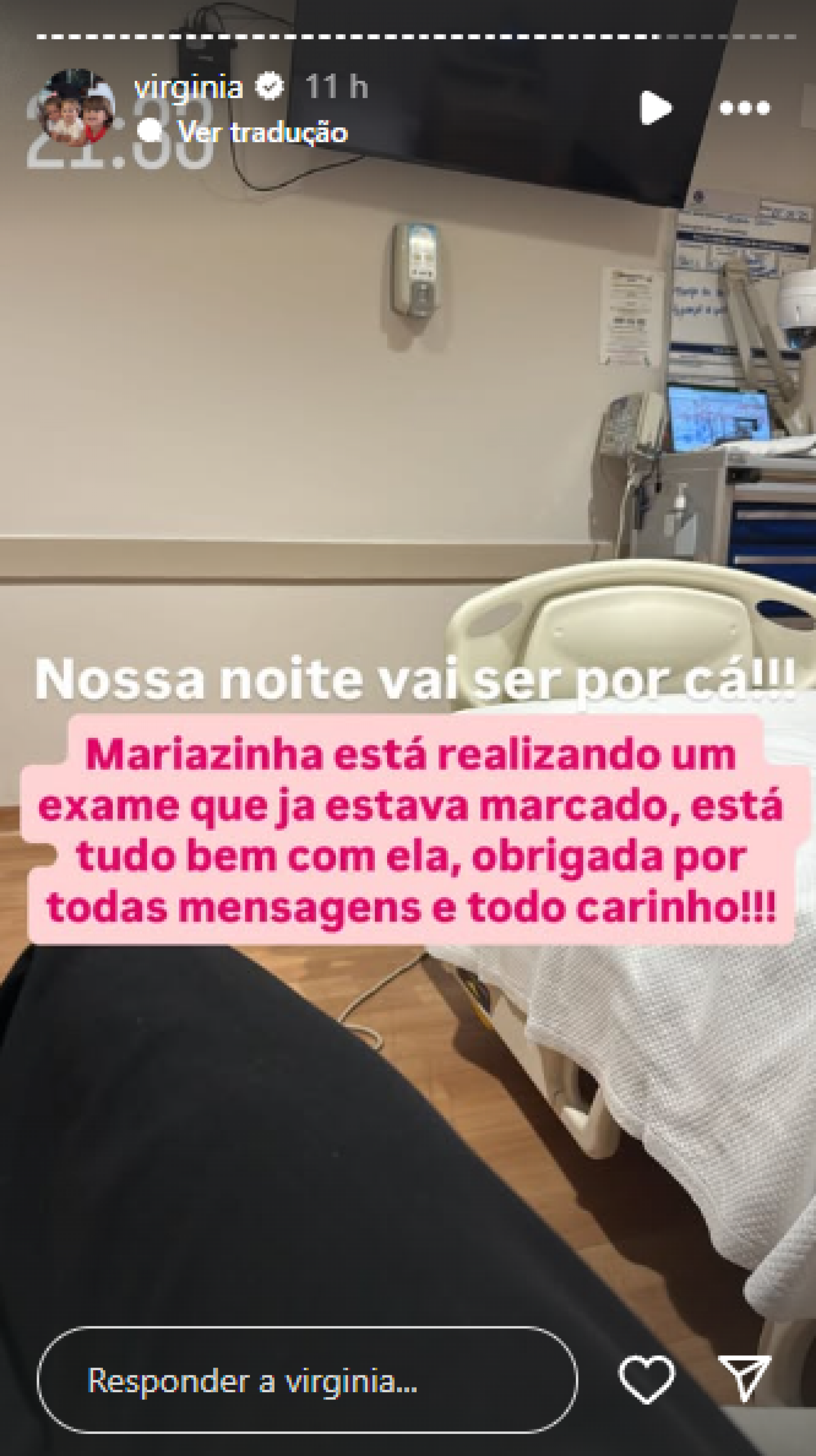 Virginia Fonseca conta que a filha, Maria Alice, passou por exames que já estavam marcados e que está bem - Reprodução / Instagram