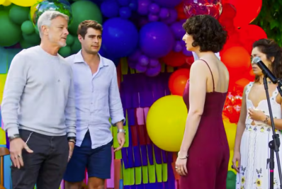 'Dona de Mim': chá-revelação de Ayla expõe Jaques como pai de Davi e dela