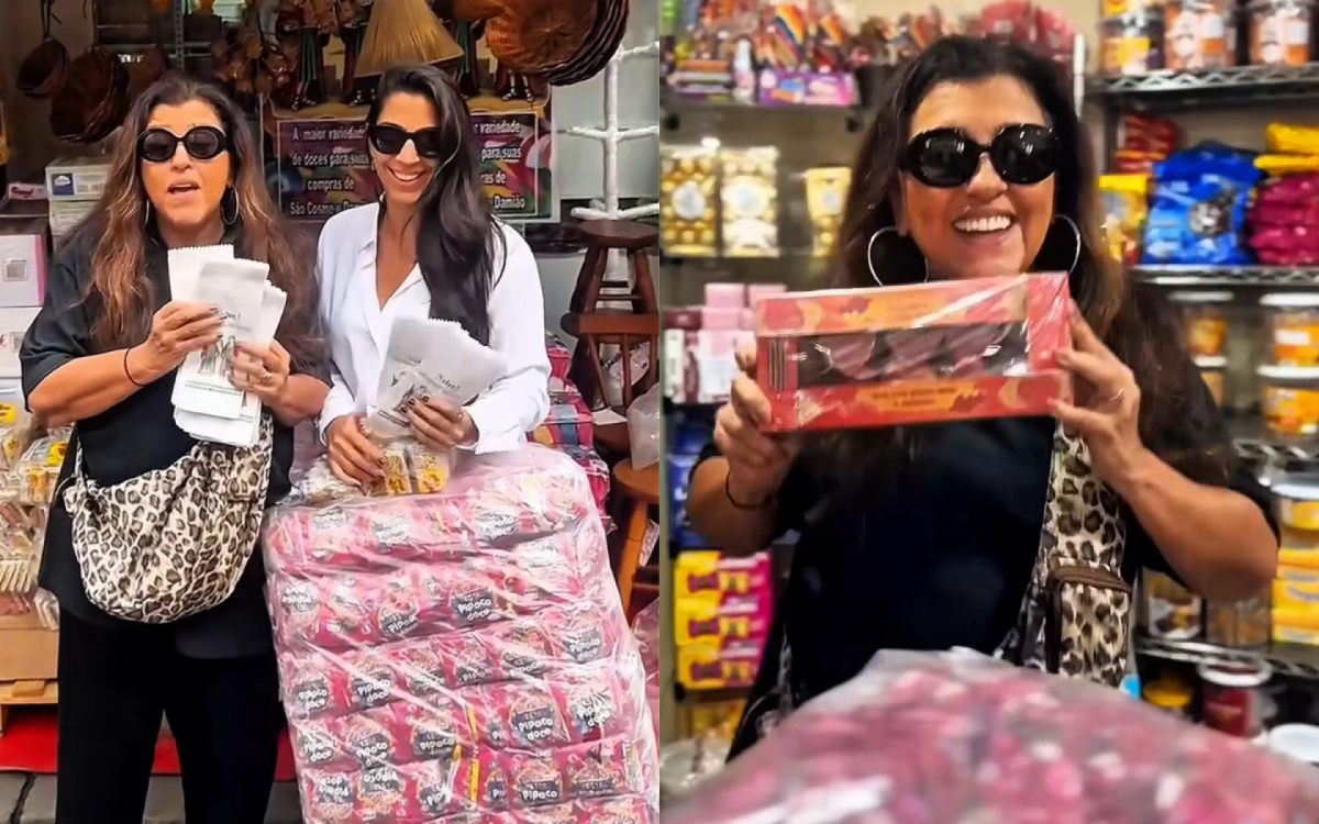 Regina Casé mostra preparação dos doces para celebração tradicional