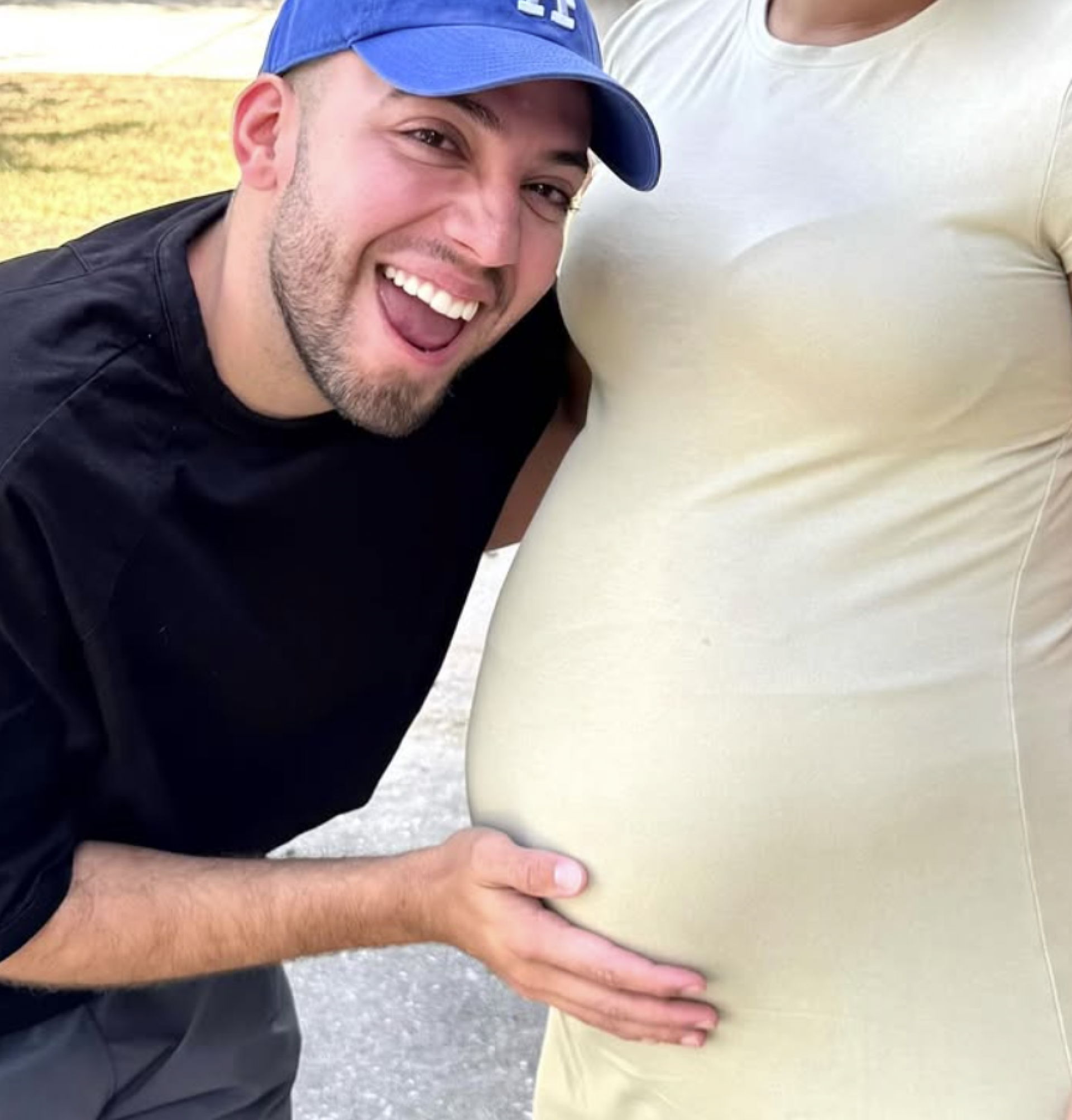 Lucas Rangel mostra barriga de aluguel da filha Mia - reprodução Instagram