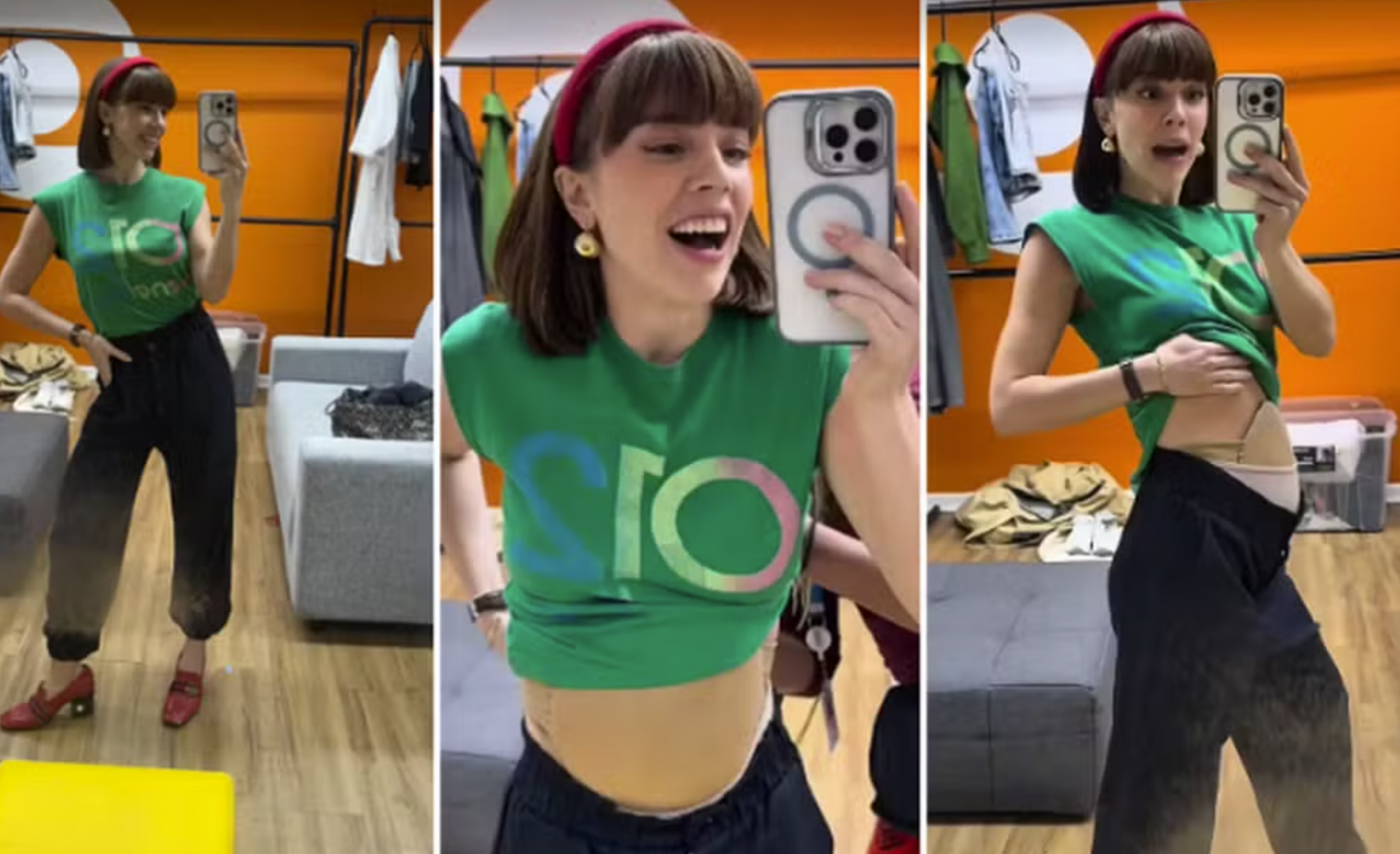 Alice Wegmann esclarece polêmica sobre barriga de grávida  - TV Globo