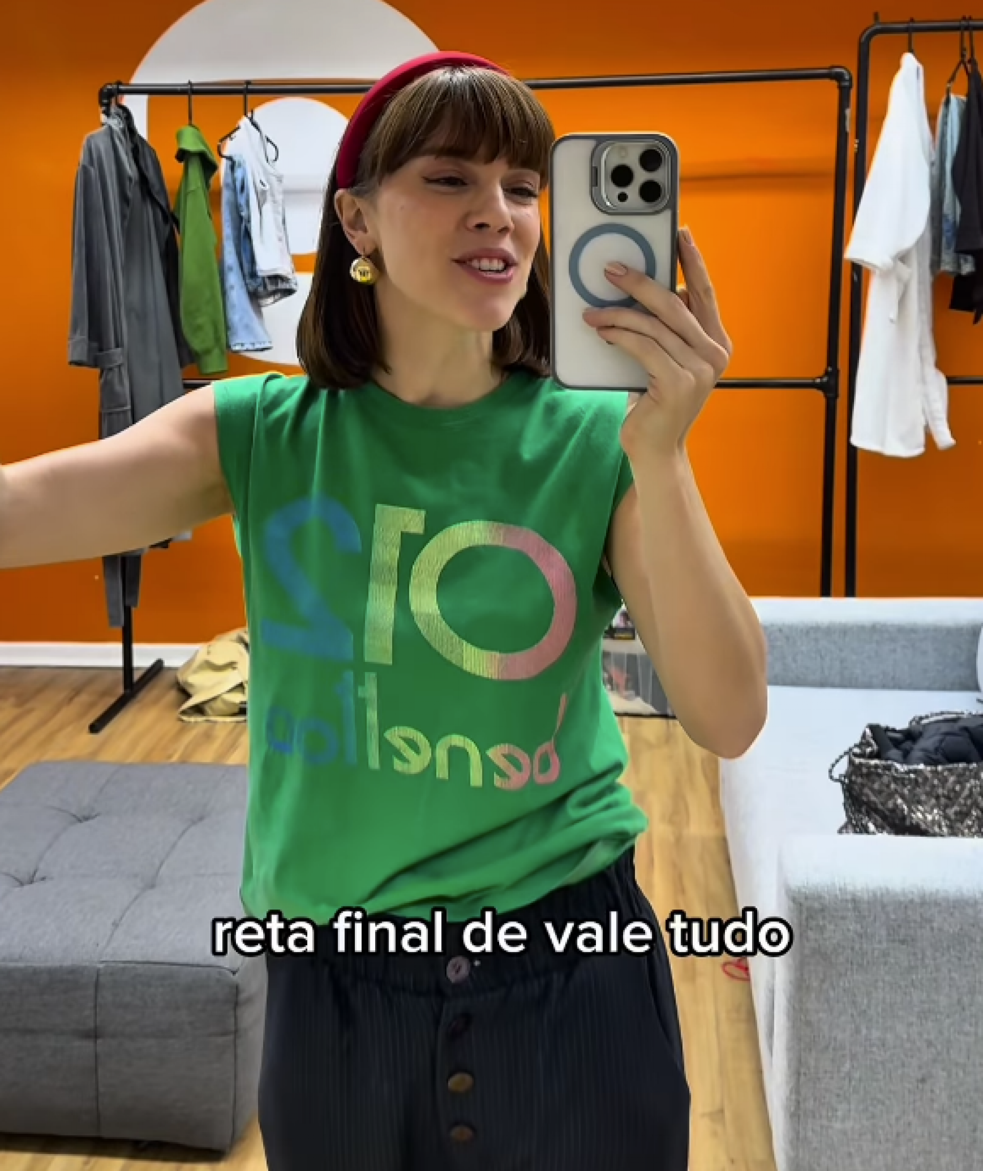 Alice Wegmann esclarece polêmica sobre barriga de grávida em Vale Tudo - TV Globo