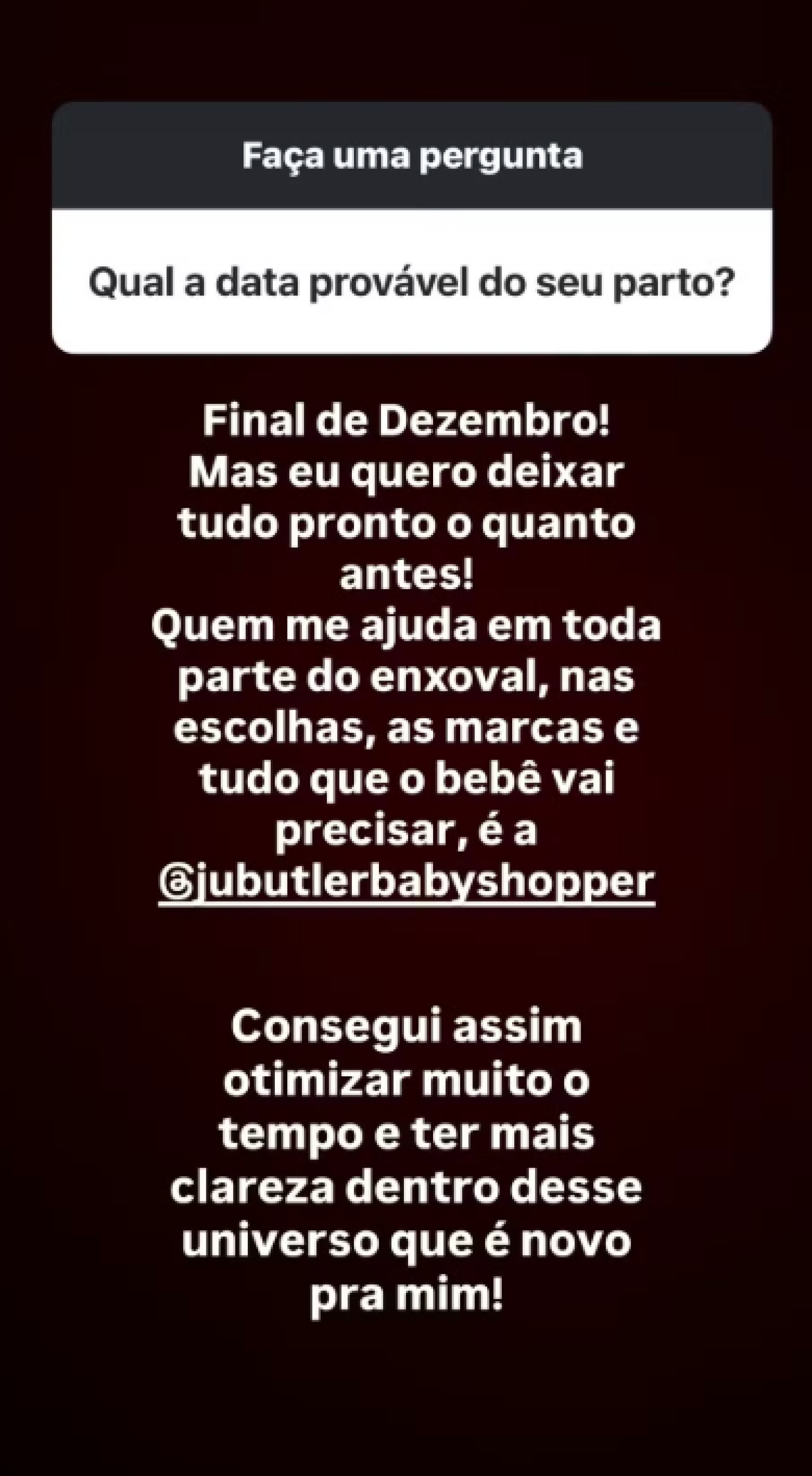 Mariana revela previsão de nascimento do filho  e fala sobre preparativos - reprodução Instagram