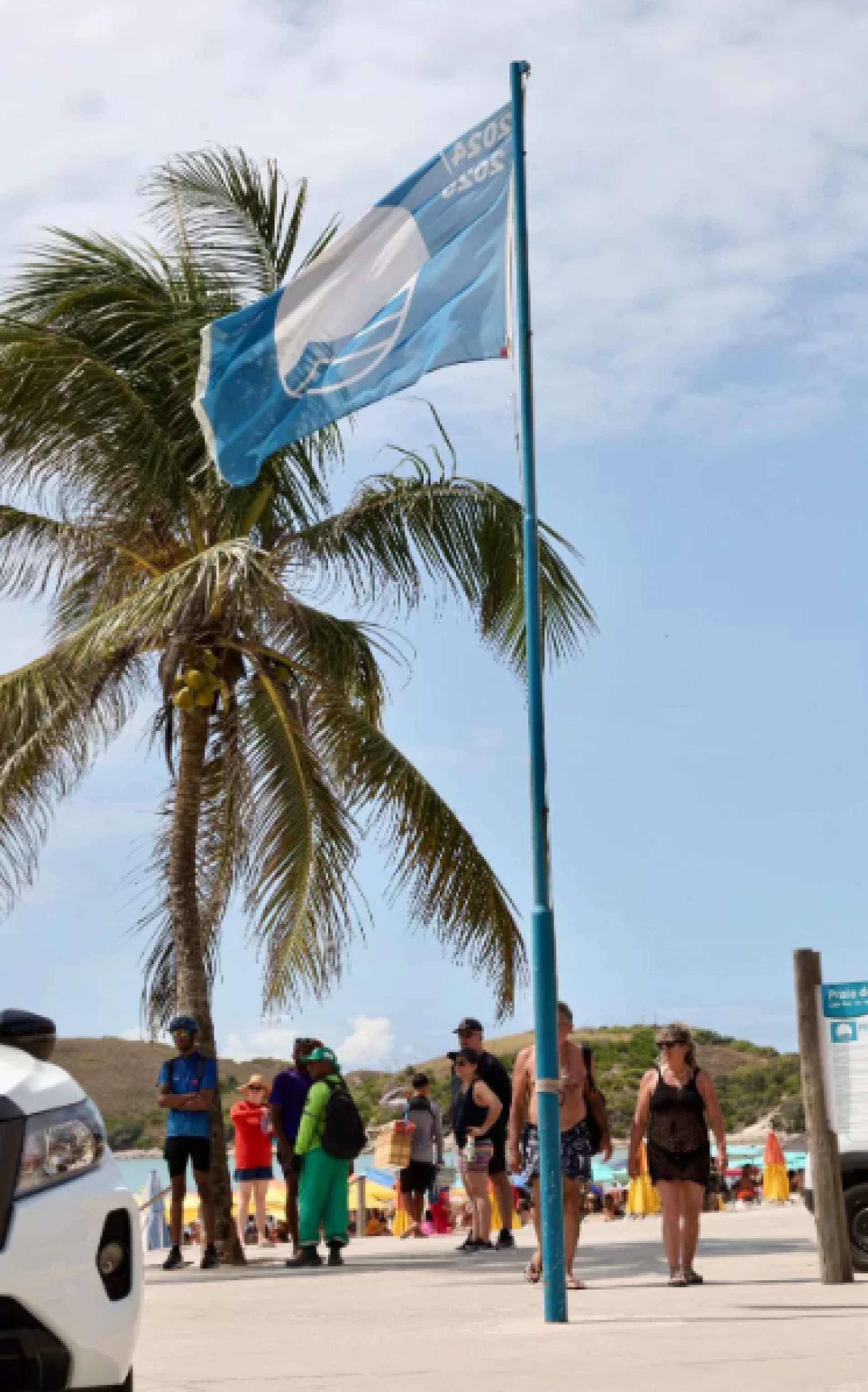 Praia com selo azul - Reprodução