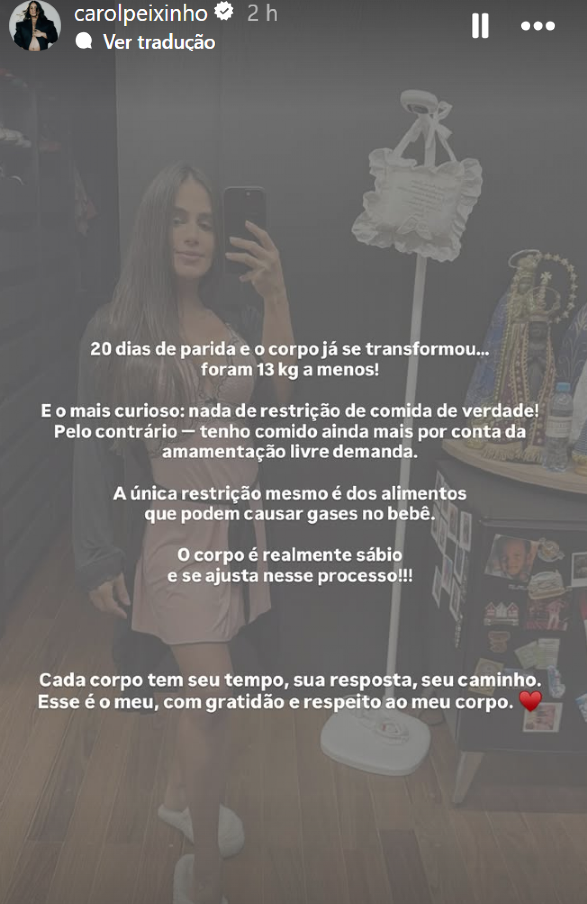 Carol Peixinho desabafa sobre maternidade - reprodução Instagram