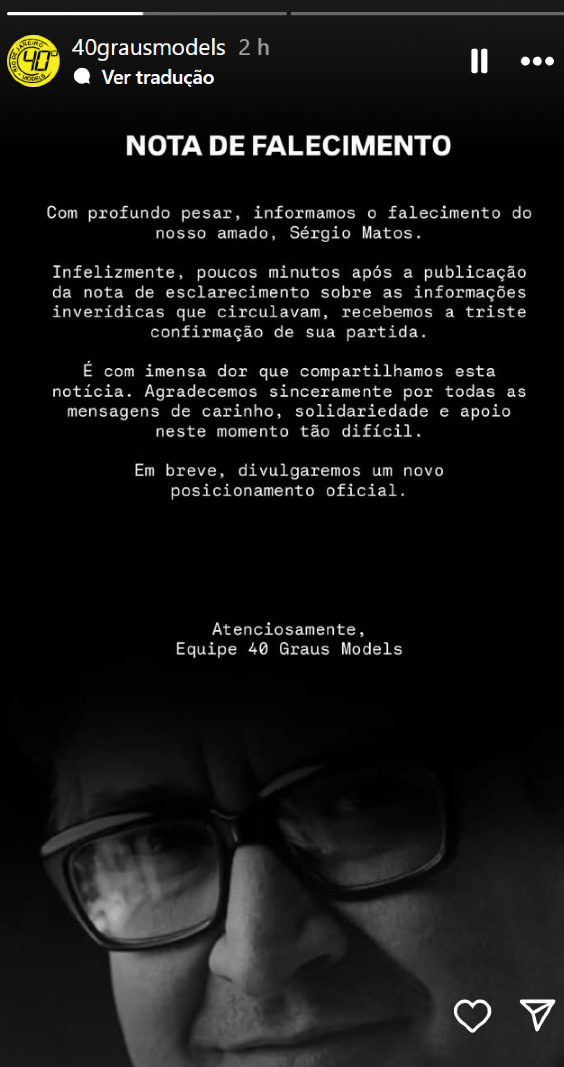 Publicação feita pela 40 Graus - reprodução Instagram