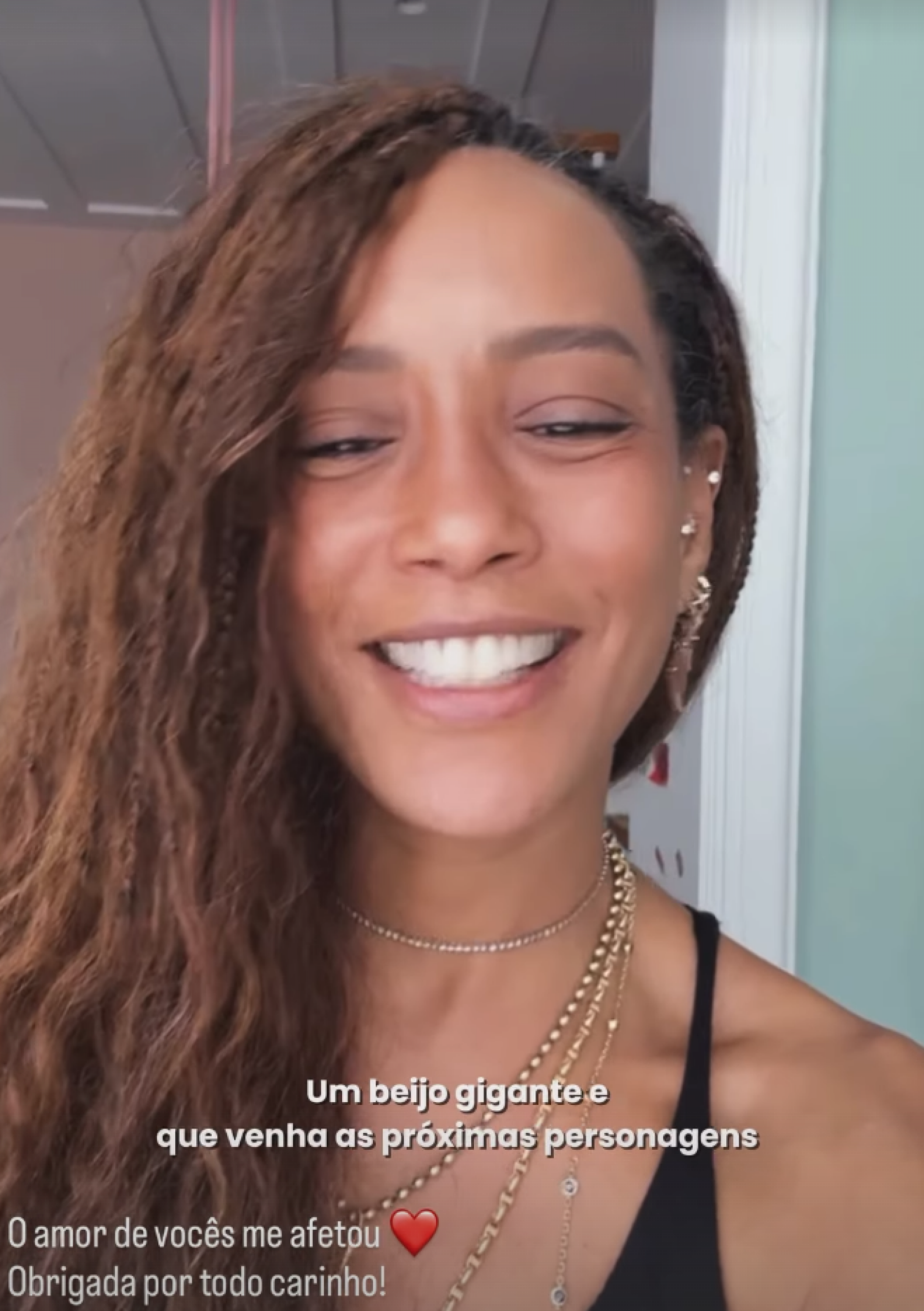 Taís Araujo agradece apoio do público após fim de 'Vale Tudo': 'Recebi uma onda de amor'  - reprodução Instagram