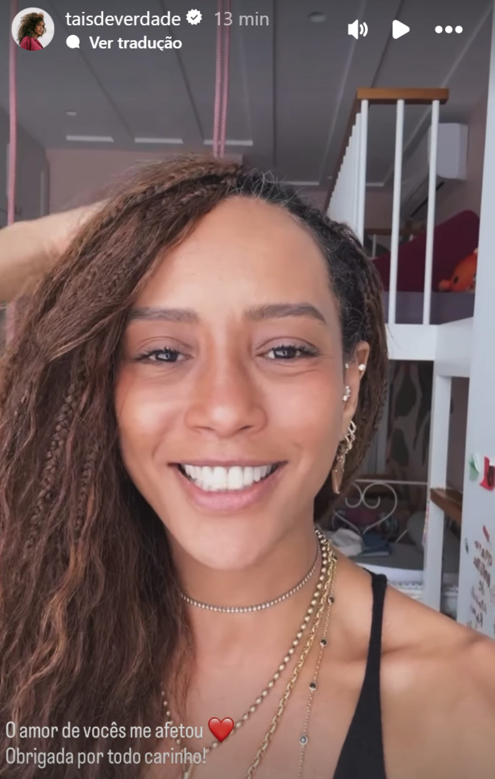 Taís Araujo agradece apoio do público após fim de Vale Tudo - reprodução Instagram