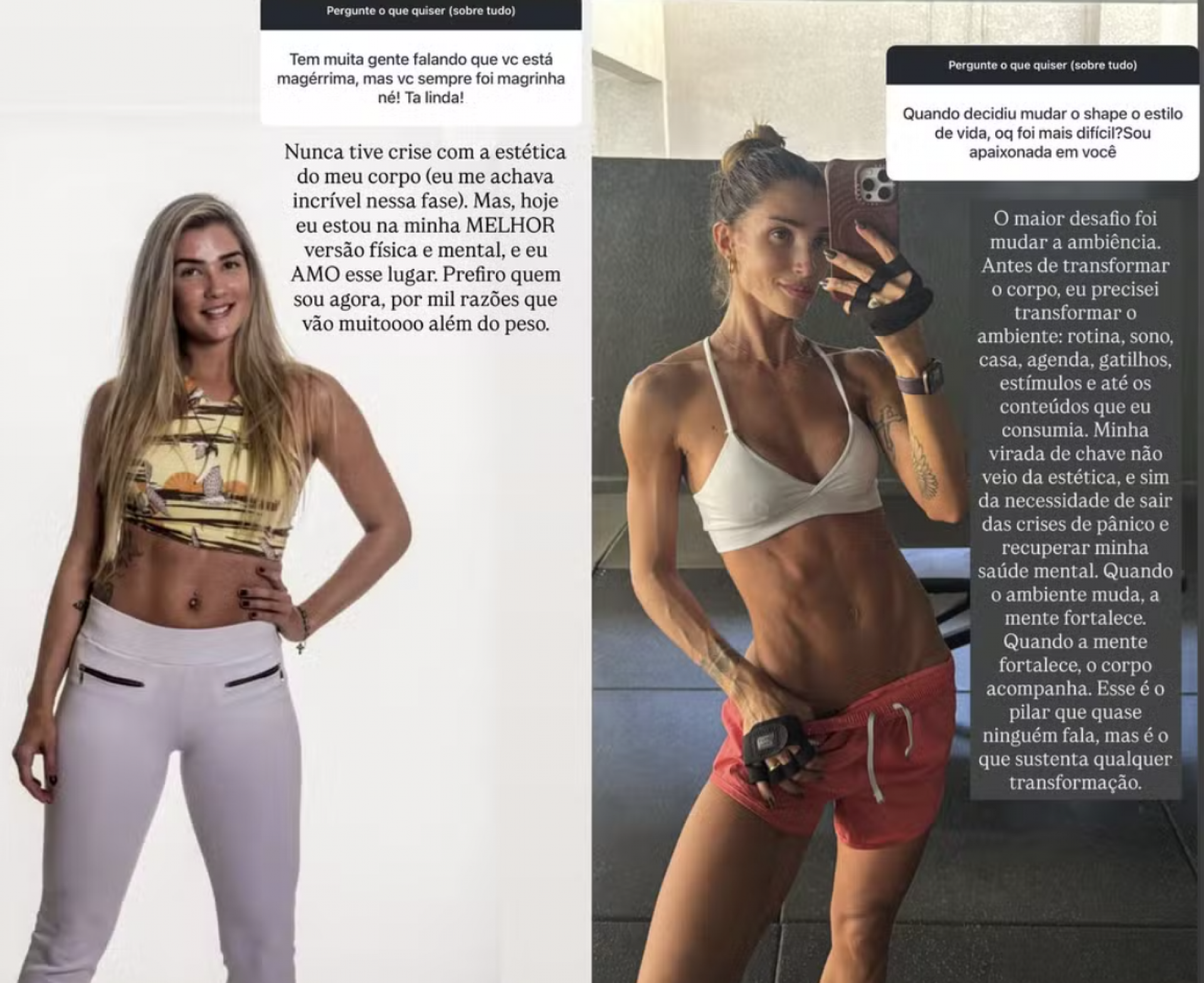 Aline Gotschalg revela como mudou corpo e mente: 'Precisei transformar o ambiente' - reprodução Instagram