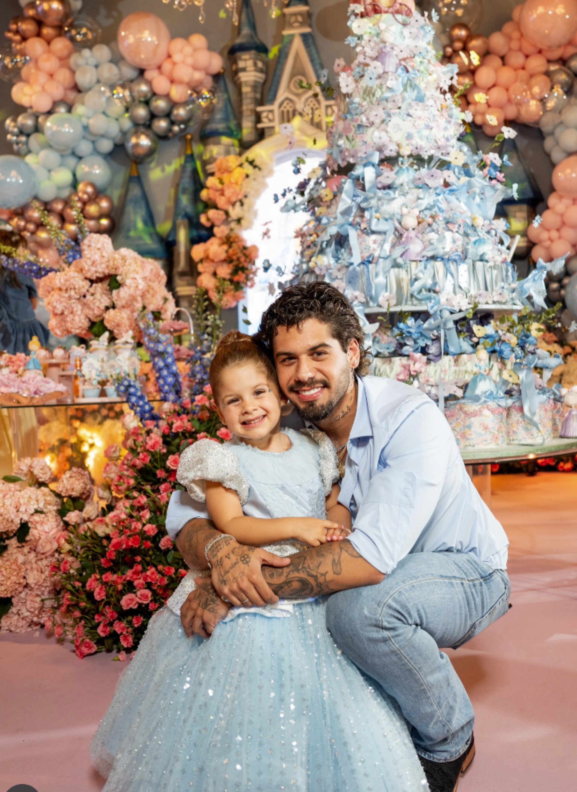 Maria Flor e Zé Felipe - reprodução Instagram