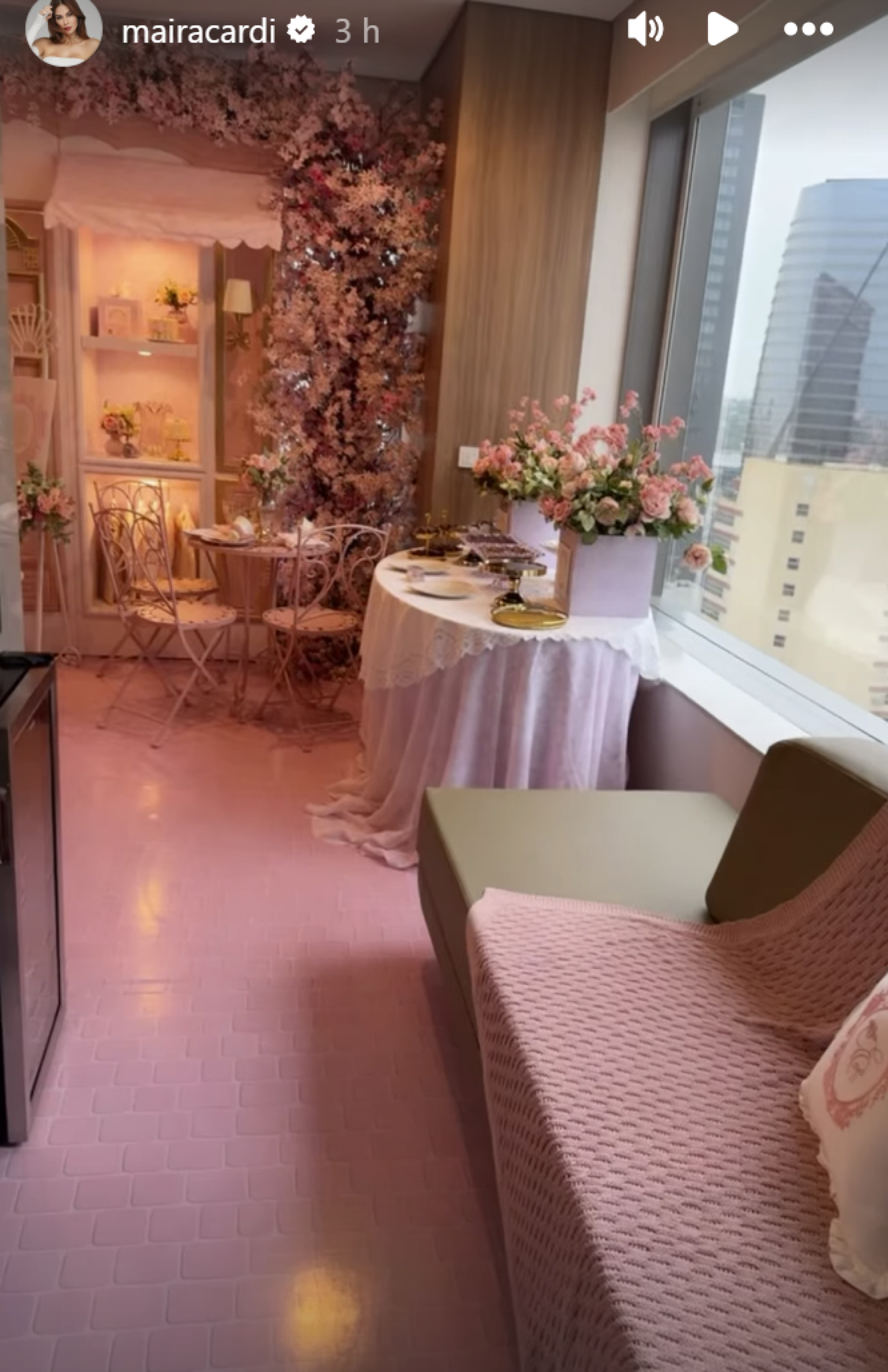 Maíra Cardi mostra luxo em quarto da maternidade - reprodução Instagram