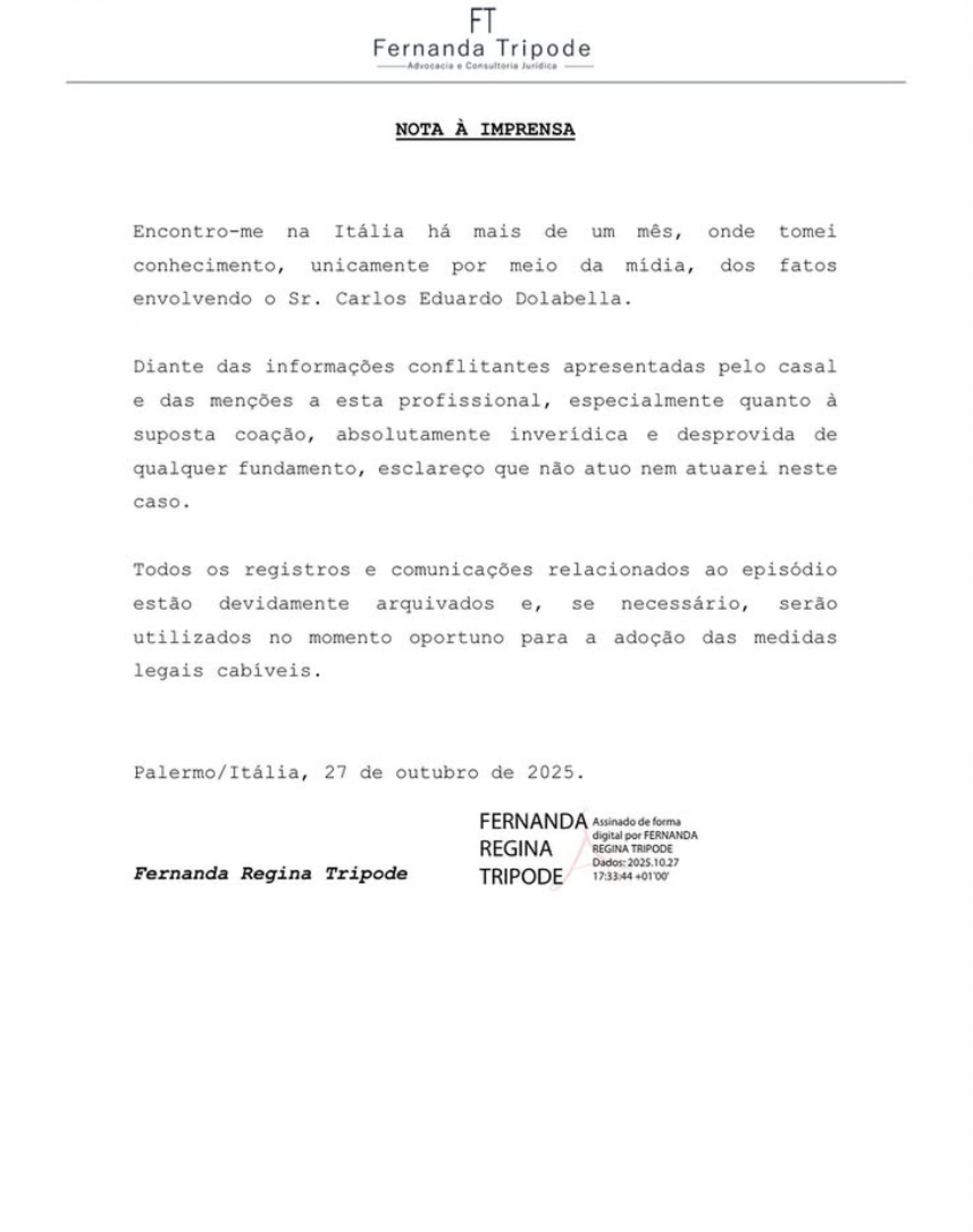 Advogada de Dado Dolabella abandona defesa - reprodução Instagram