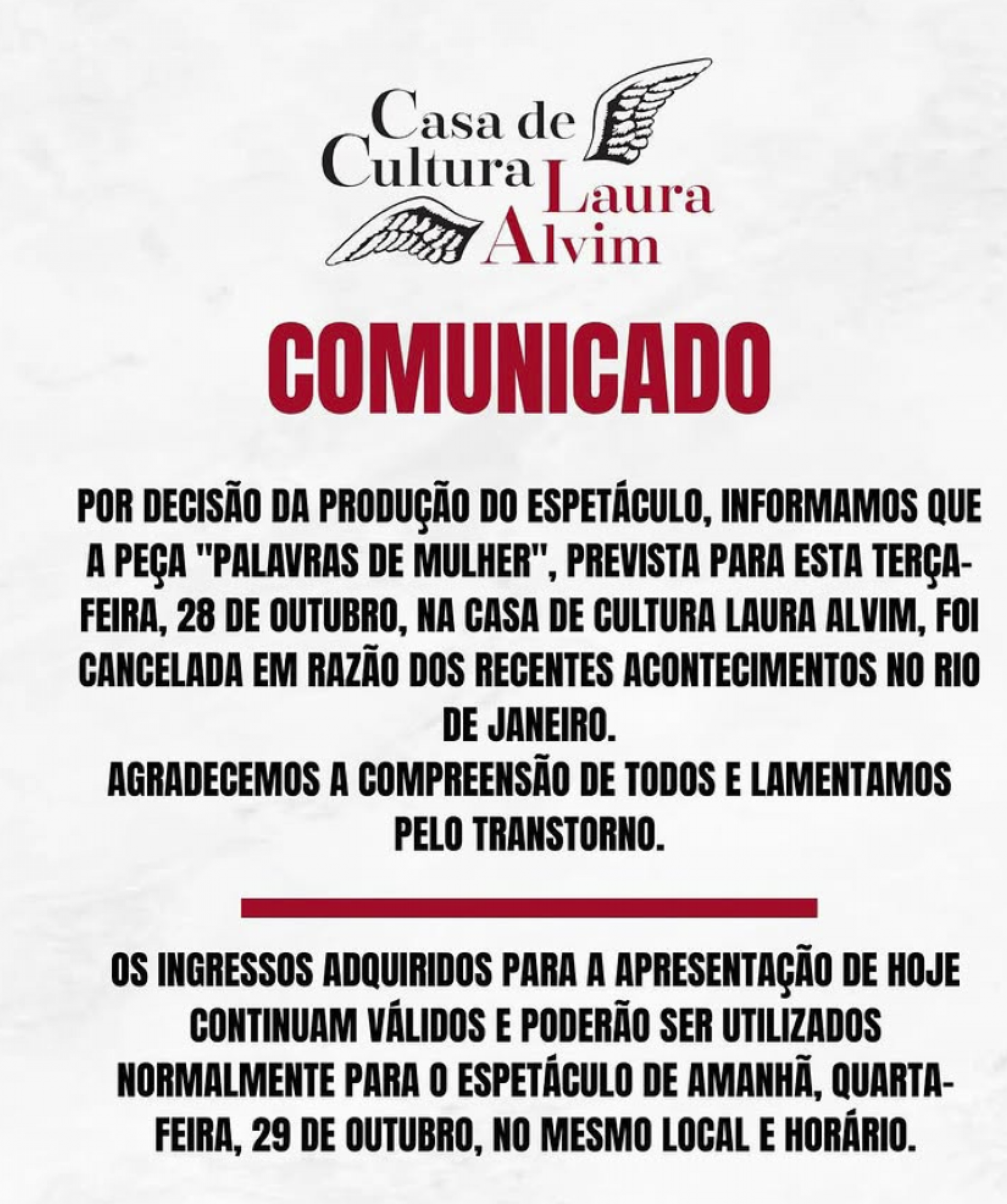 Casa de Cultura Laura Alvim ? Ipanema - reprodução Instagram