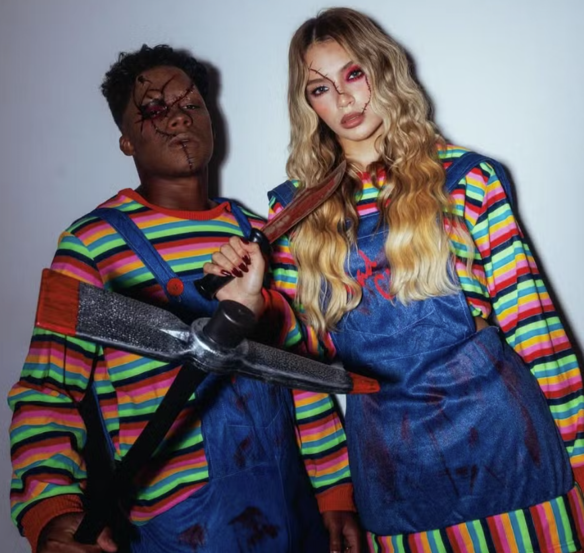 Gabriely Miranda e Endrick combinam fantasia de 'boneco assassino' para Halloween  - Reprodução Instagram