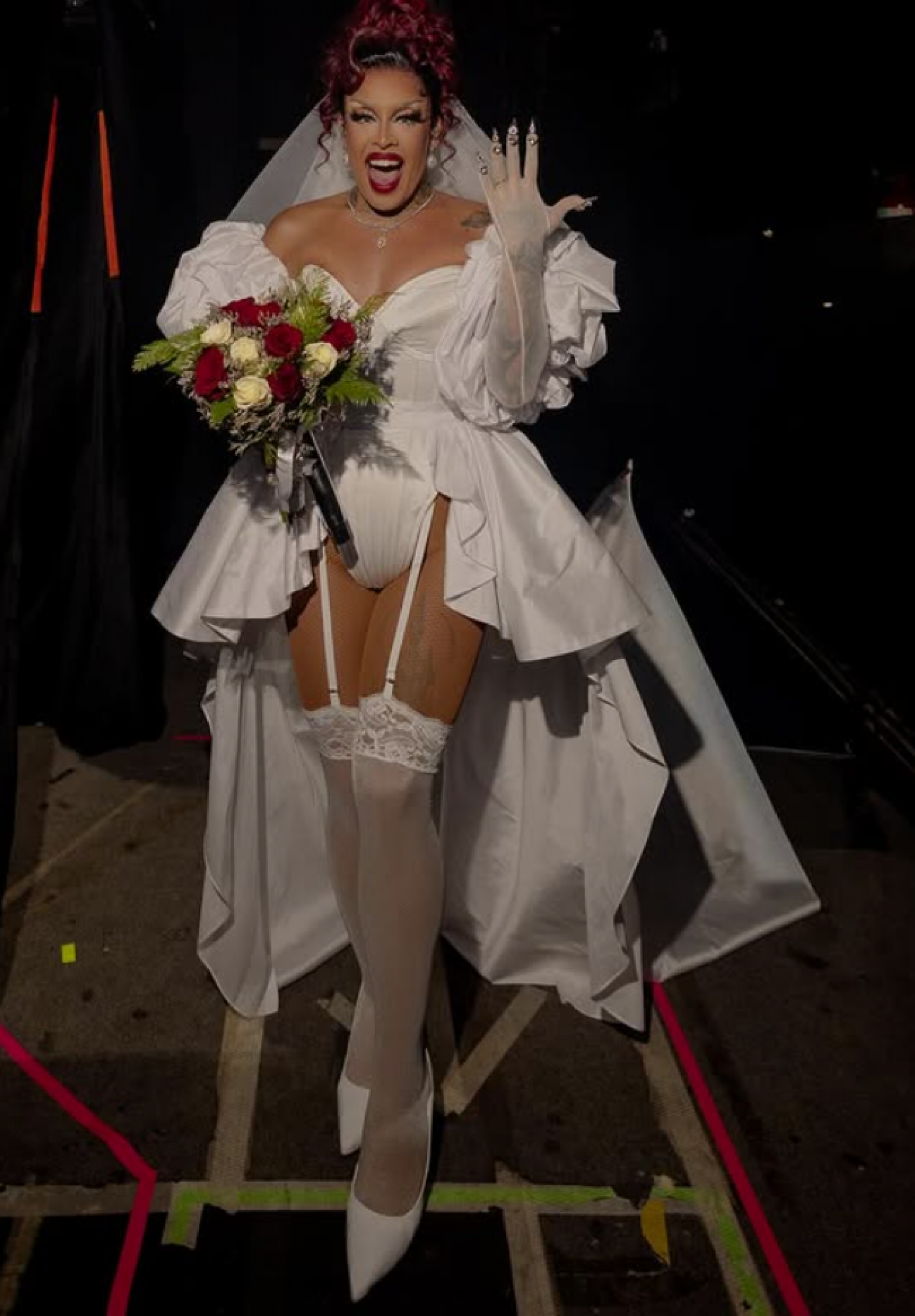 Gloria Groove celebra casamento com show no Rio e vestido de noiva: 'Felizes Para Sempre'  - reprodução Instagram