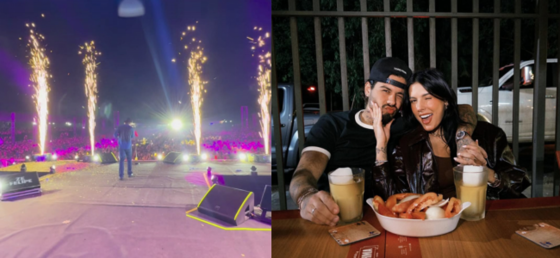 Z&eacute; Felipe compartilhou trechos do show e um v&iacute;deo de sua m&uacute;sica com Ana Castela - Reprodu&ccedil;&atilde;o / Instagram