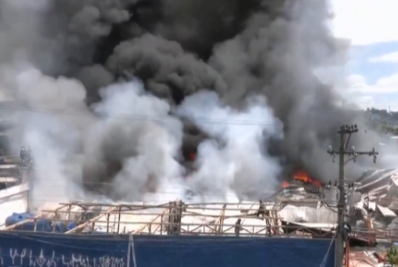 Vídeo! Incêndio atinge galpão de produtos químicos na Zona Norte de SP