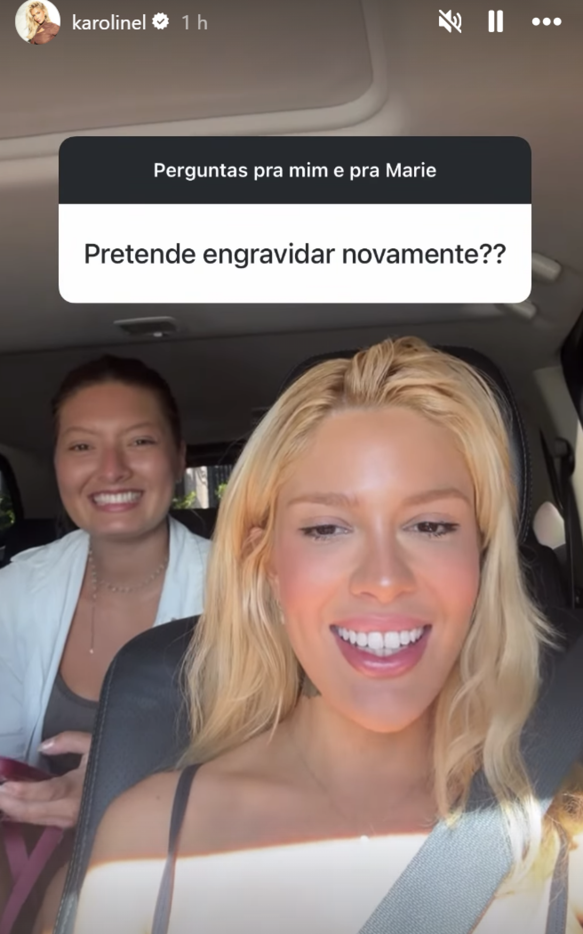 Karoline Lima revela planos para engravidar novamente - reprodução Instagram