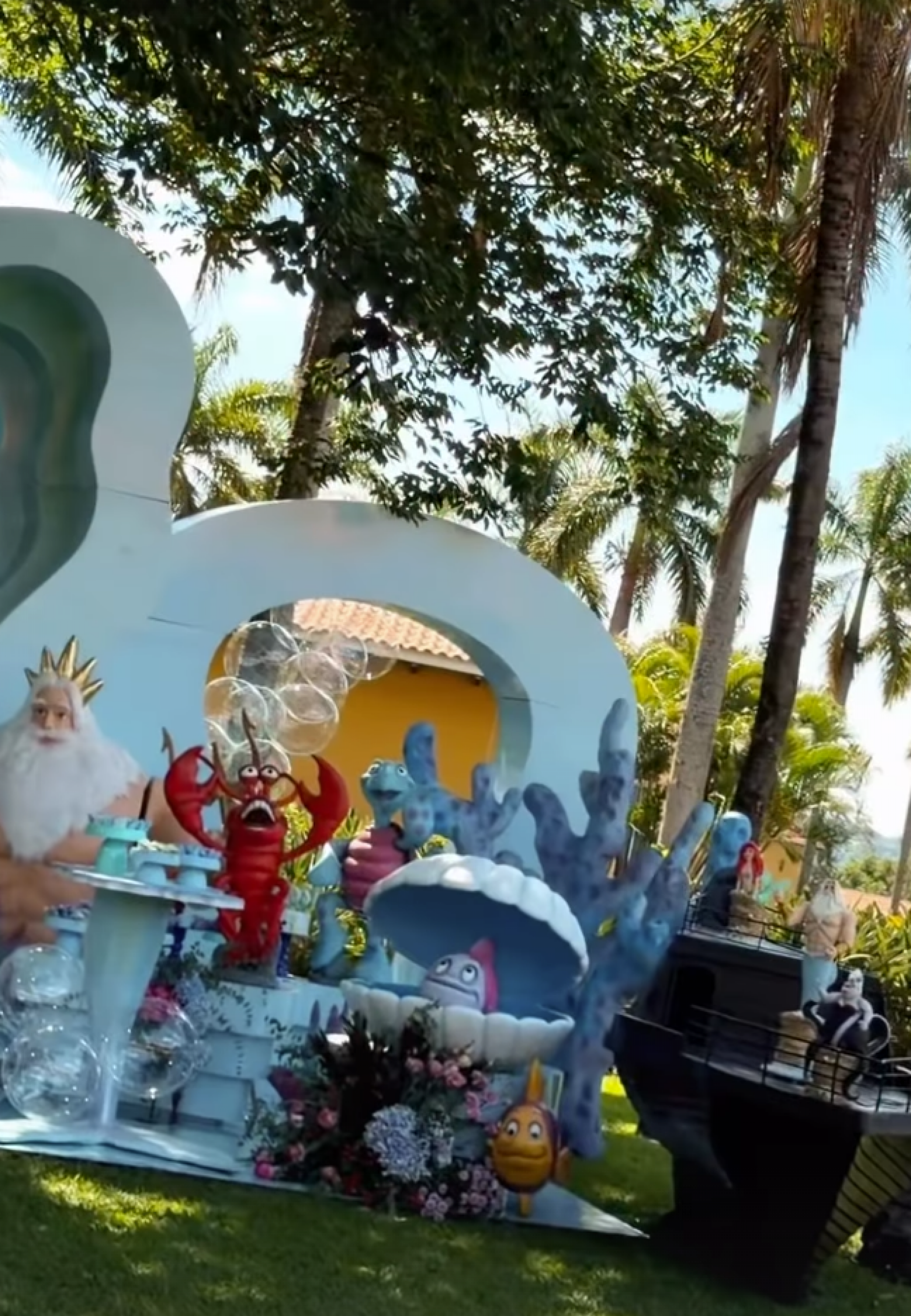 Sorocaba e Biah Rodrigues comemoram aniversário da filha com festa  inspirada em A Pequena Sereia - reprodução Instagram
