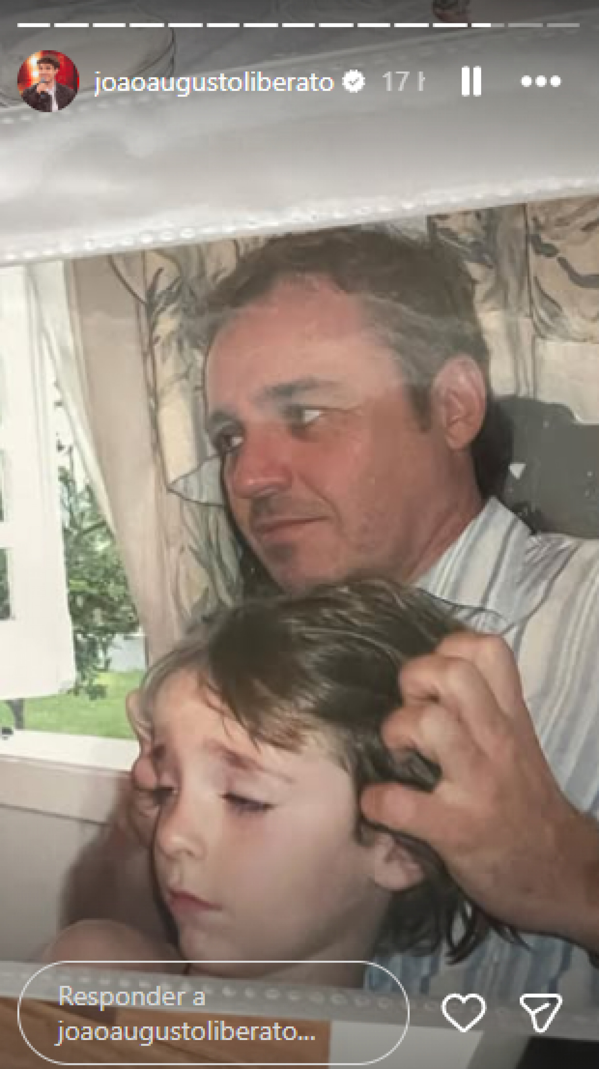 Gugu Liberato e o filho, João Augusto - Reprodução / Instagram