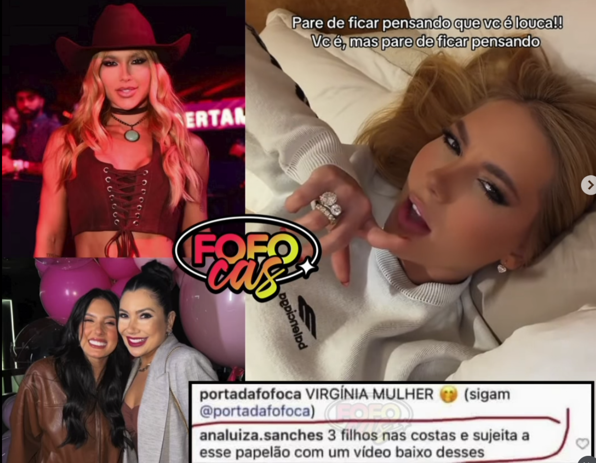 Amiga de Ana Castela gera polêmica ao criticar Virginia Fonseca - reprodução Instagram