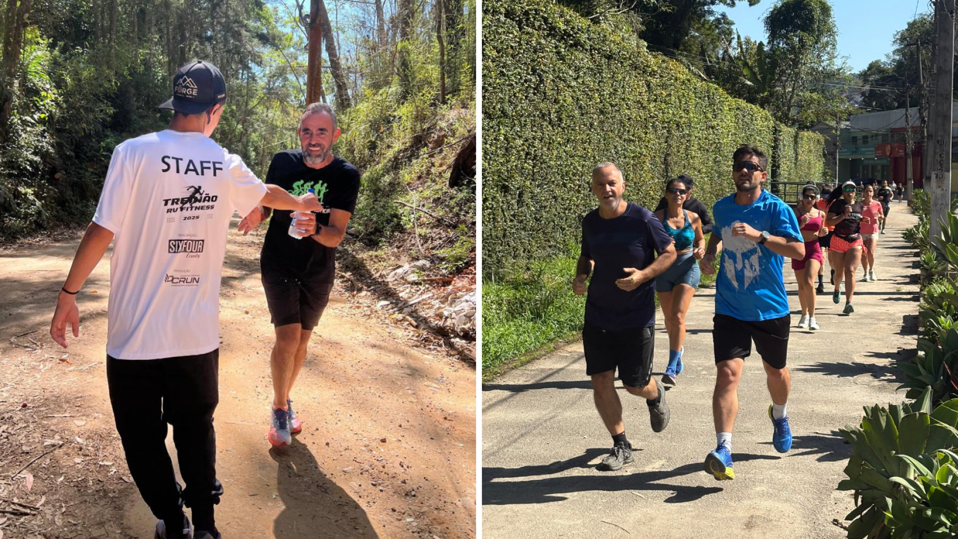 Corrida teve trechos de asfalto e trilha - SixFour
